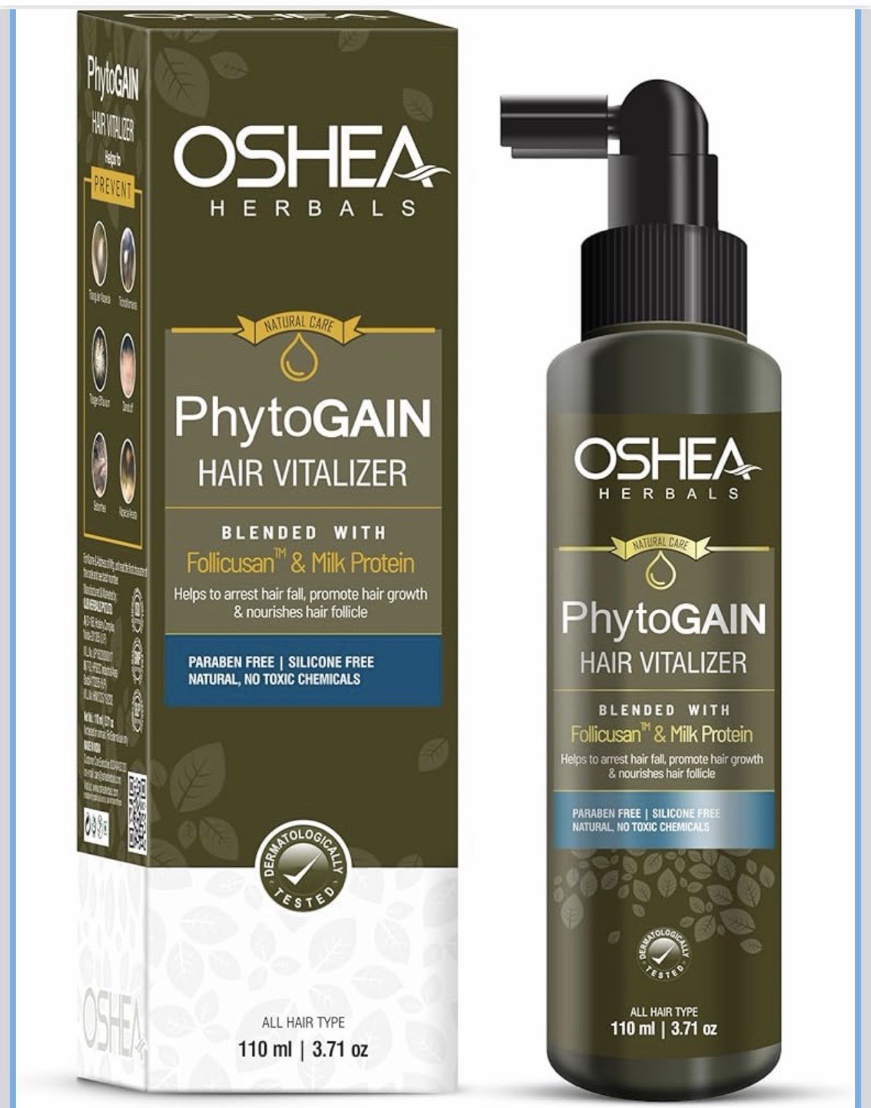 Oshea Herbals Phytogain Hair Vitalizer 110ml | Hair Growth & Hairfall Control
