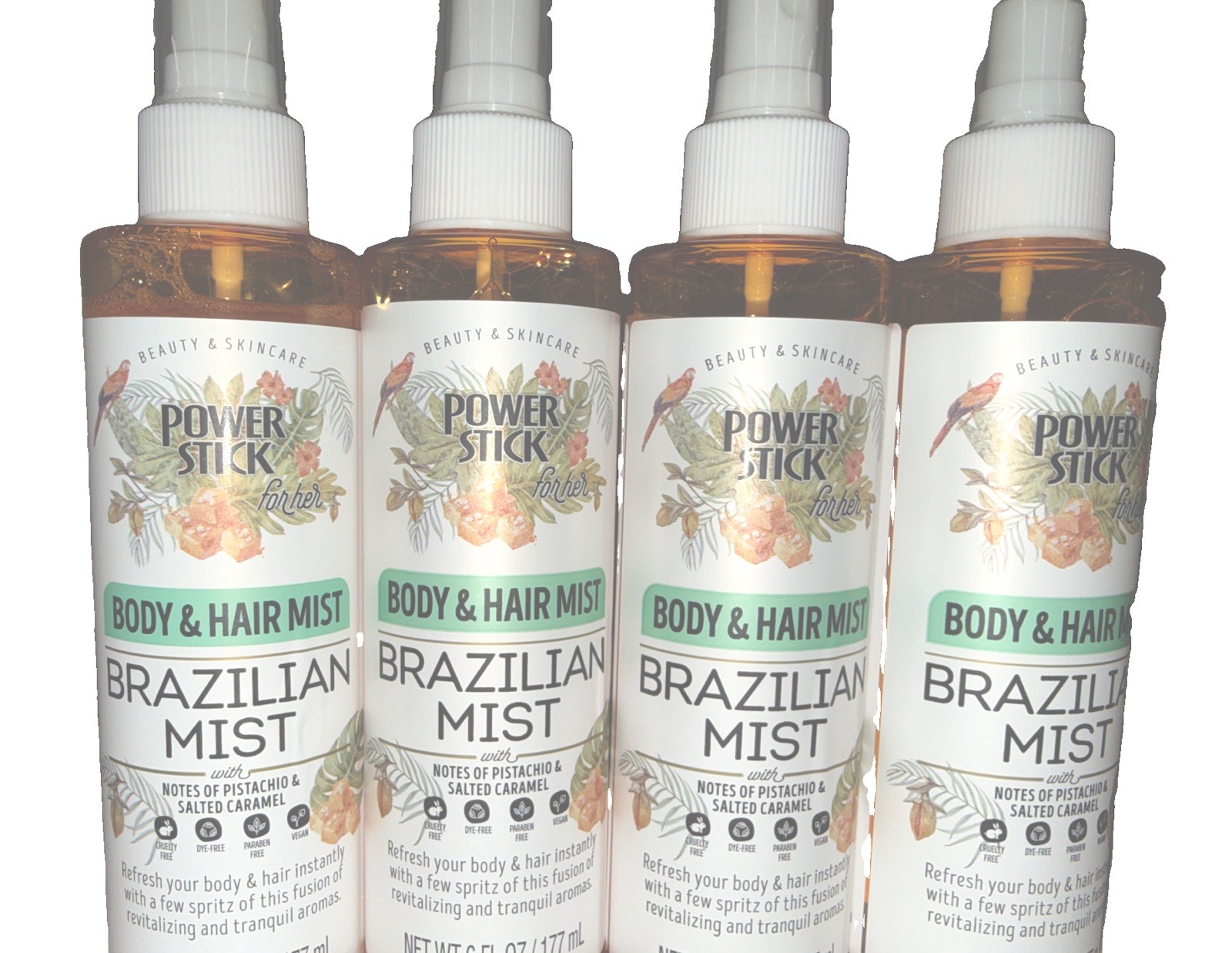 4- Power Stick Body & Hair Mist Brazilian Mist Salted Caramel & Pistachio New
