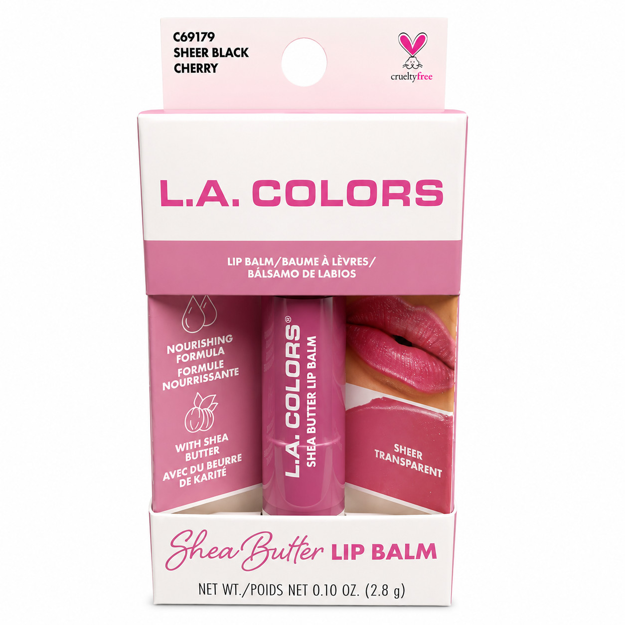 L.A. COLORS Nourishing Shea Butter Lip Balm Sheer Black Cherry