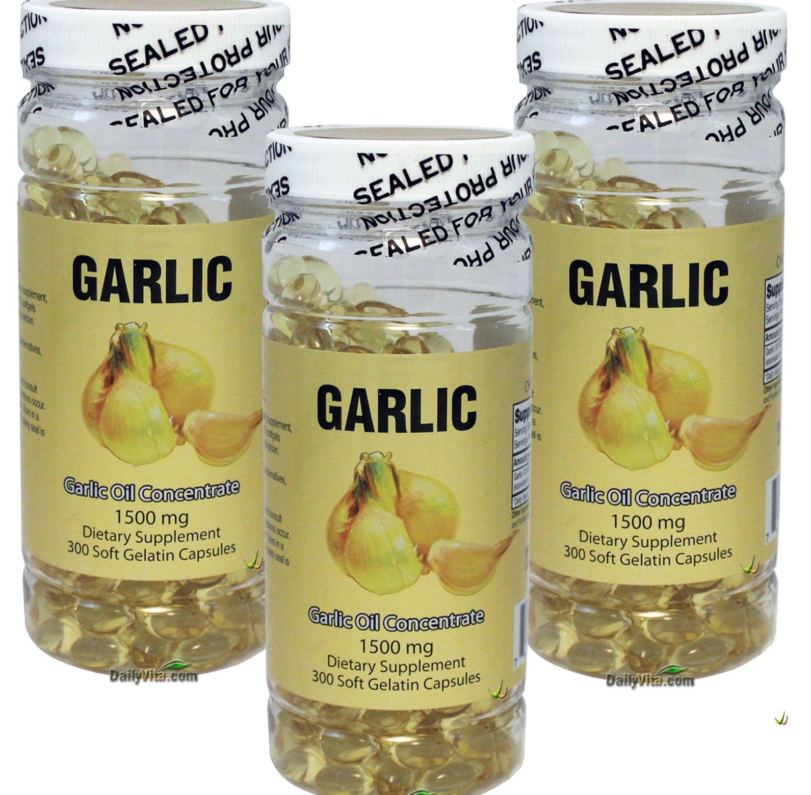 3X NuHealth Garlic Oil Concentrate, 1500mg 900 Softgels, FRESH, Made In USA