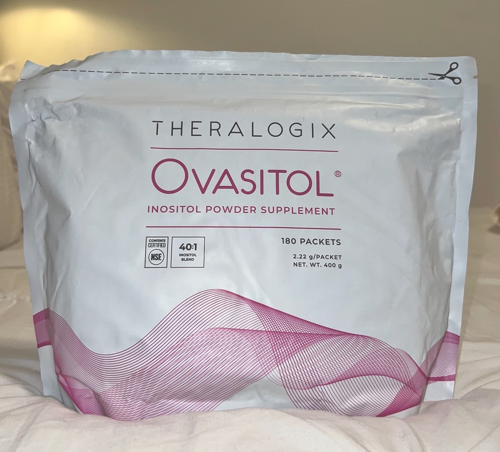 Theralogix Ovasitol Inositol Powder 180 Packets 2.22g Each EXP 02/2029