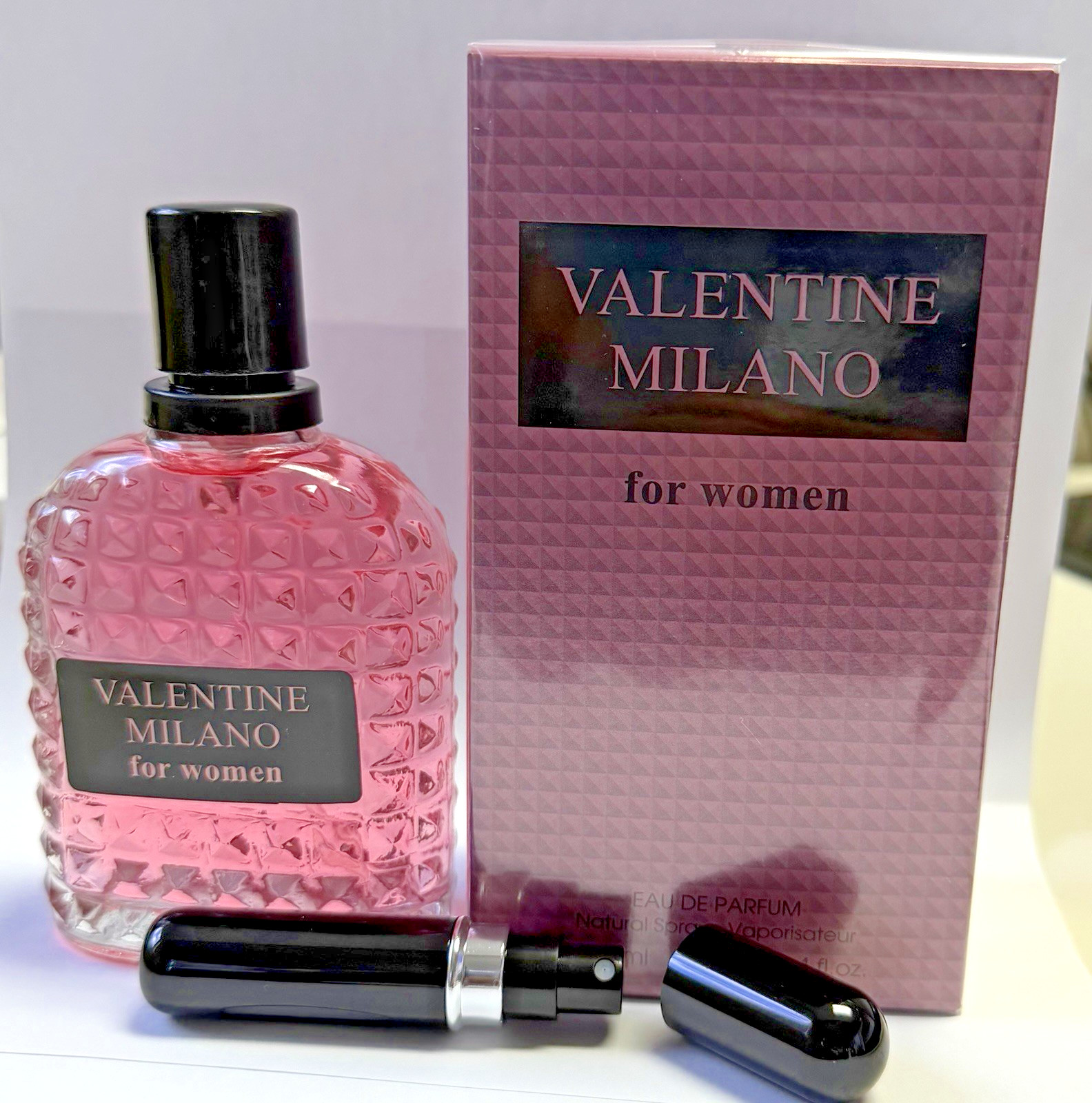 Valentine Milano For Women 3.4 FL OZ Eau De Perfume /FREE TRAVEL SPRAY