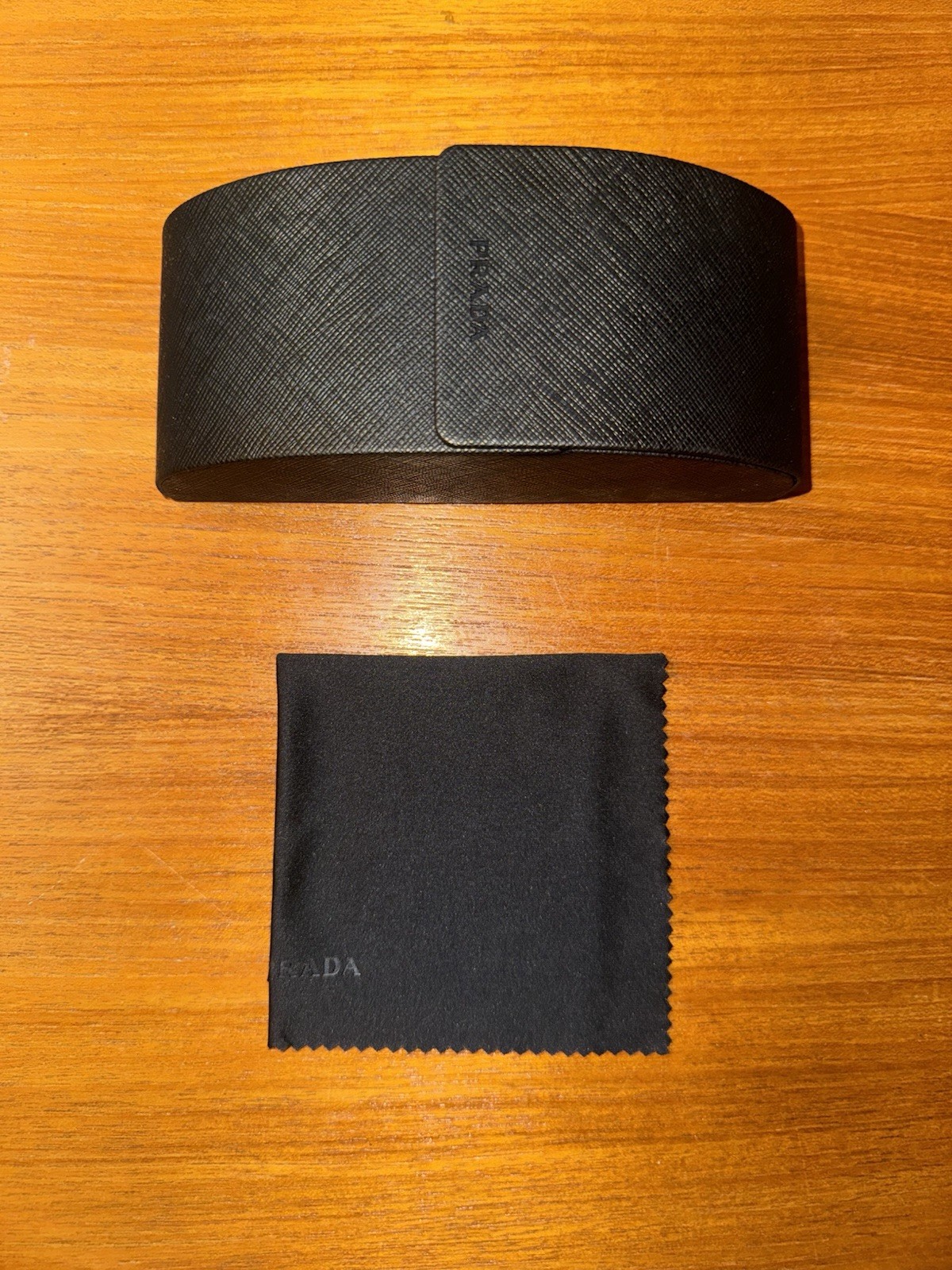 New PRADA Saffiano Sunglasses Case – Authentic – Includes Cleaning Cloth