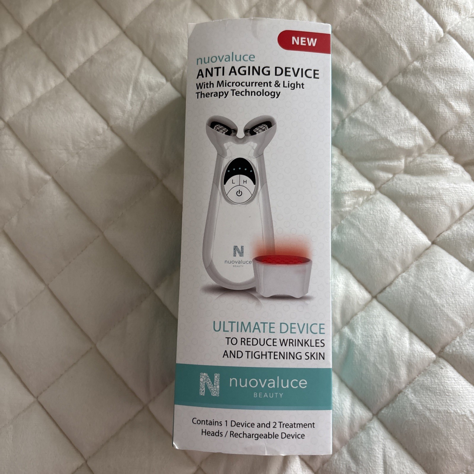 Nuovaluce Anti-Aging Microcurrent & Red Light Therapy Device Only