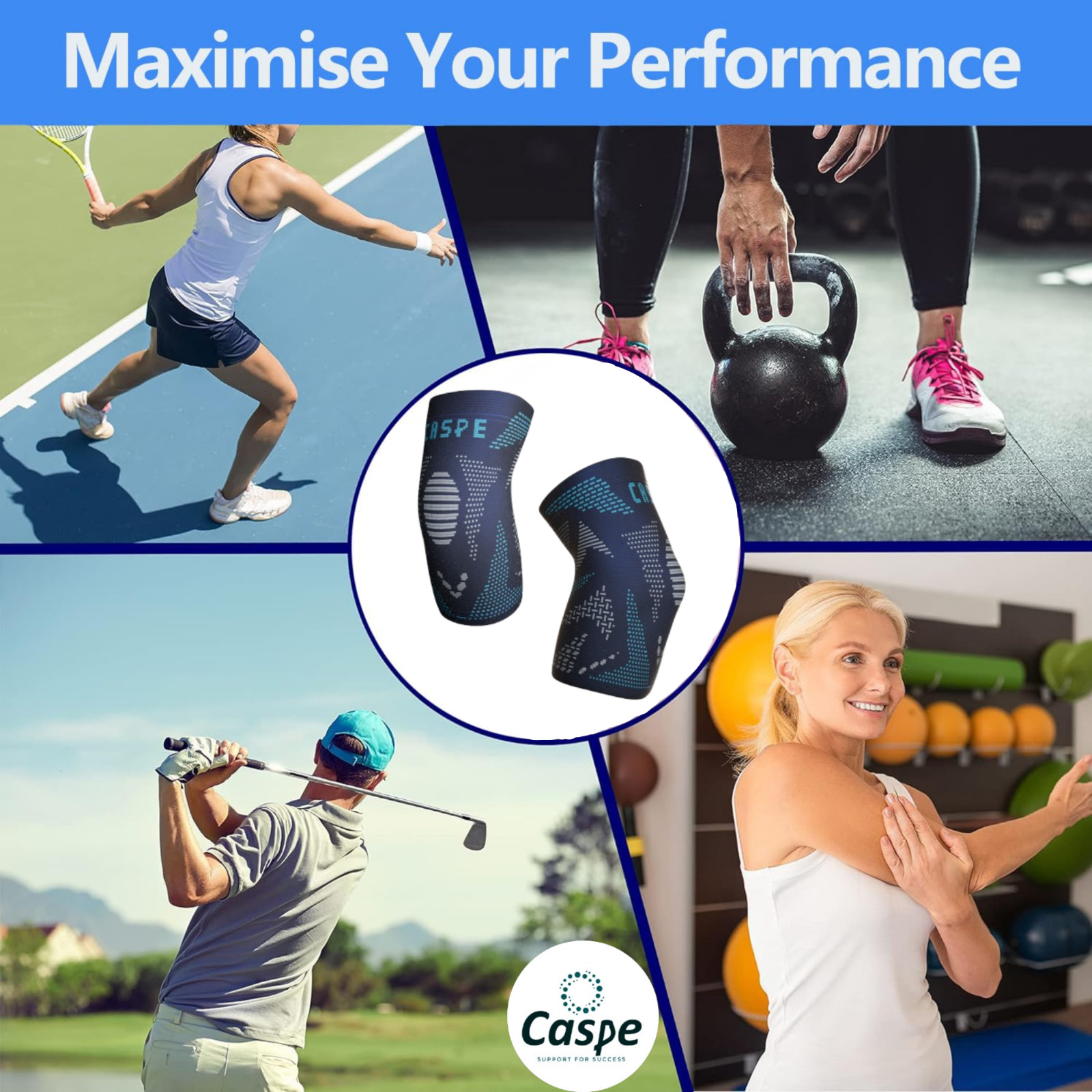 2 Pcs Elbow Brace Compression Support Sleeve Fit Arthritis Tendonitis Joint Pain