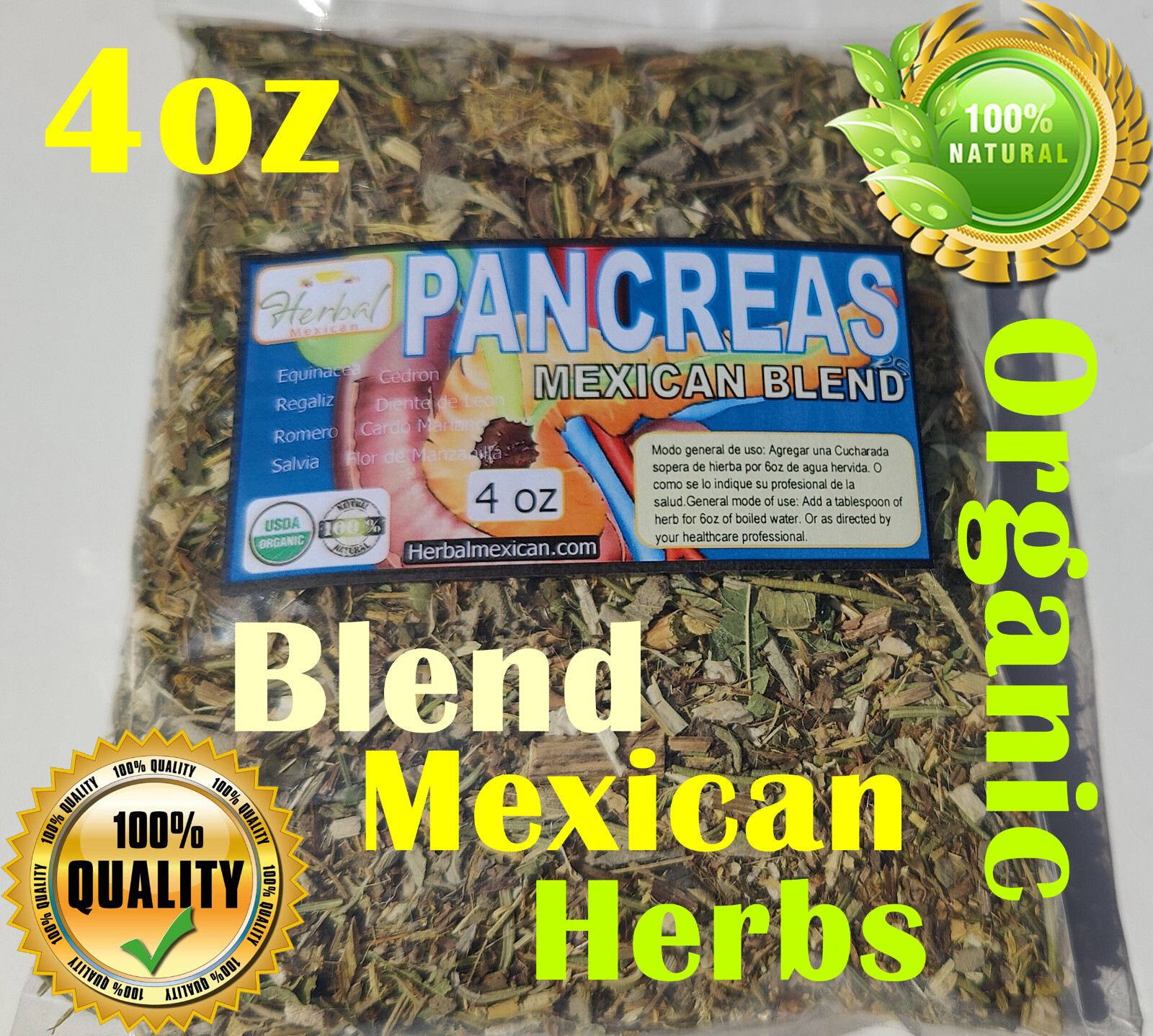 Pancreas Formula cleanse/detox pancreas support pancreas health naturally 4oz !!