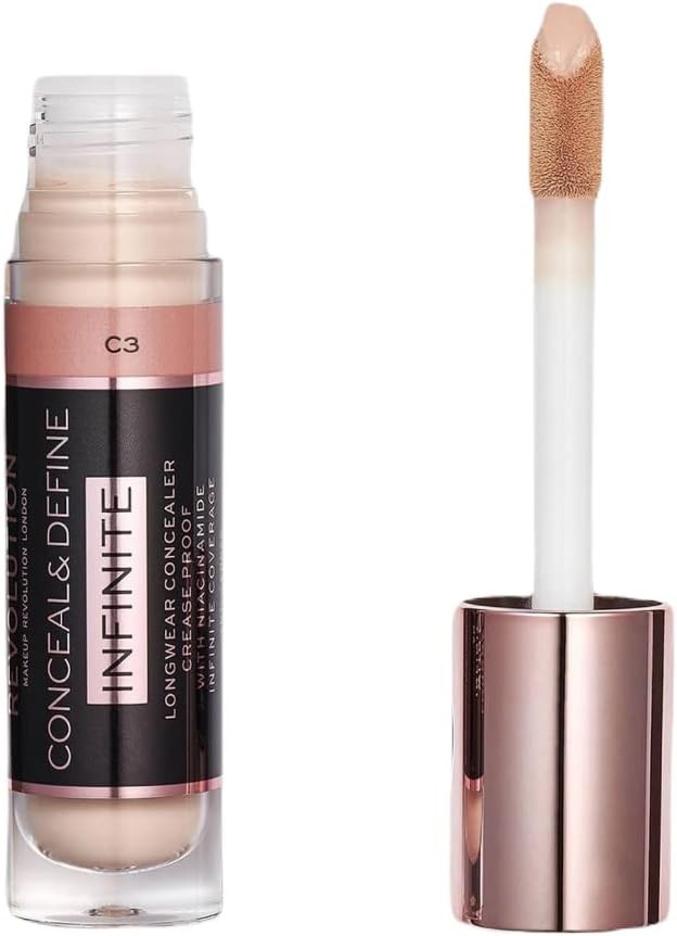 NEW Revolution Conceal & Define Infinite Xl Concealer Shade C3 SEALED