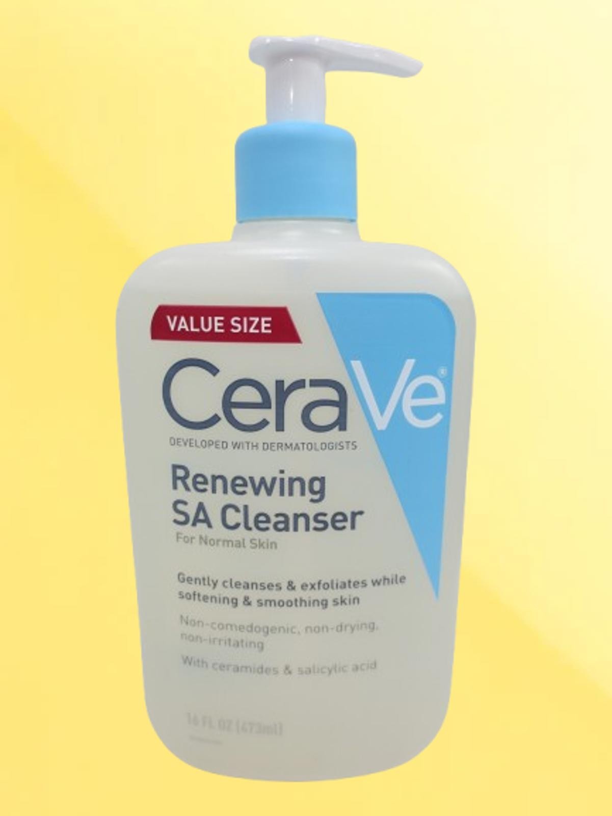 CERAVE RENEWING SA CLEANSER FOR NORMAL SKIN 16 OZ LOT OF 3