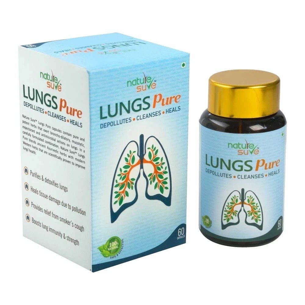 Nature Sure™ Lungs Pure Capsules for Men & Women – 1 Pack (60 Capsules) A599