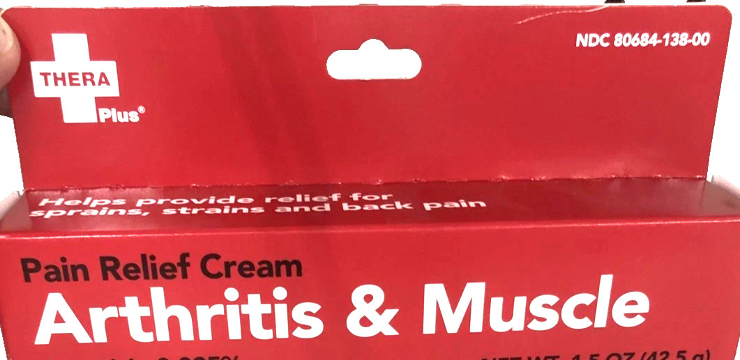 3X Thera Plus Extra Strength Arthritis Muscle Pain Relief Cream 0.025% Capsaicin