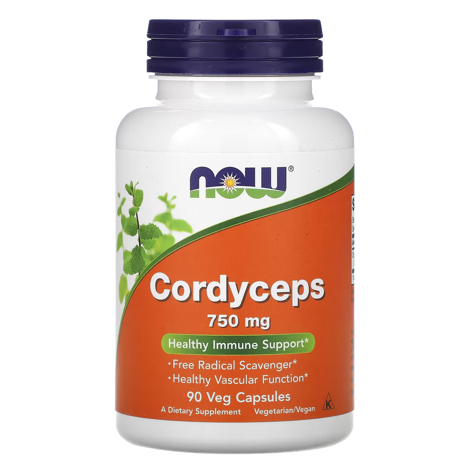 2 X NOW Foods, Cordyceps, 90 Veg Capsules (750 mg per Capsule)