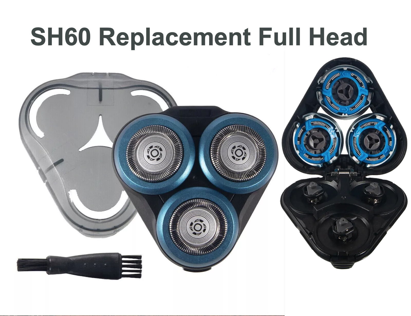 Replacement Full Head for Philips Norelco Series 6000 (S6xxx) & Series 5000 SH60