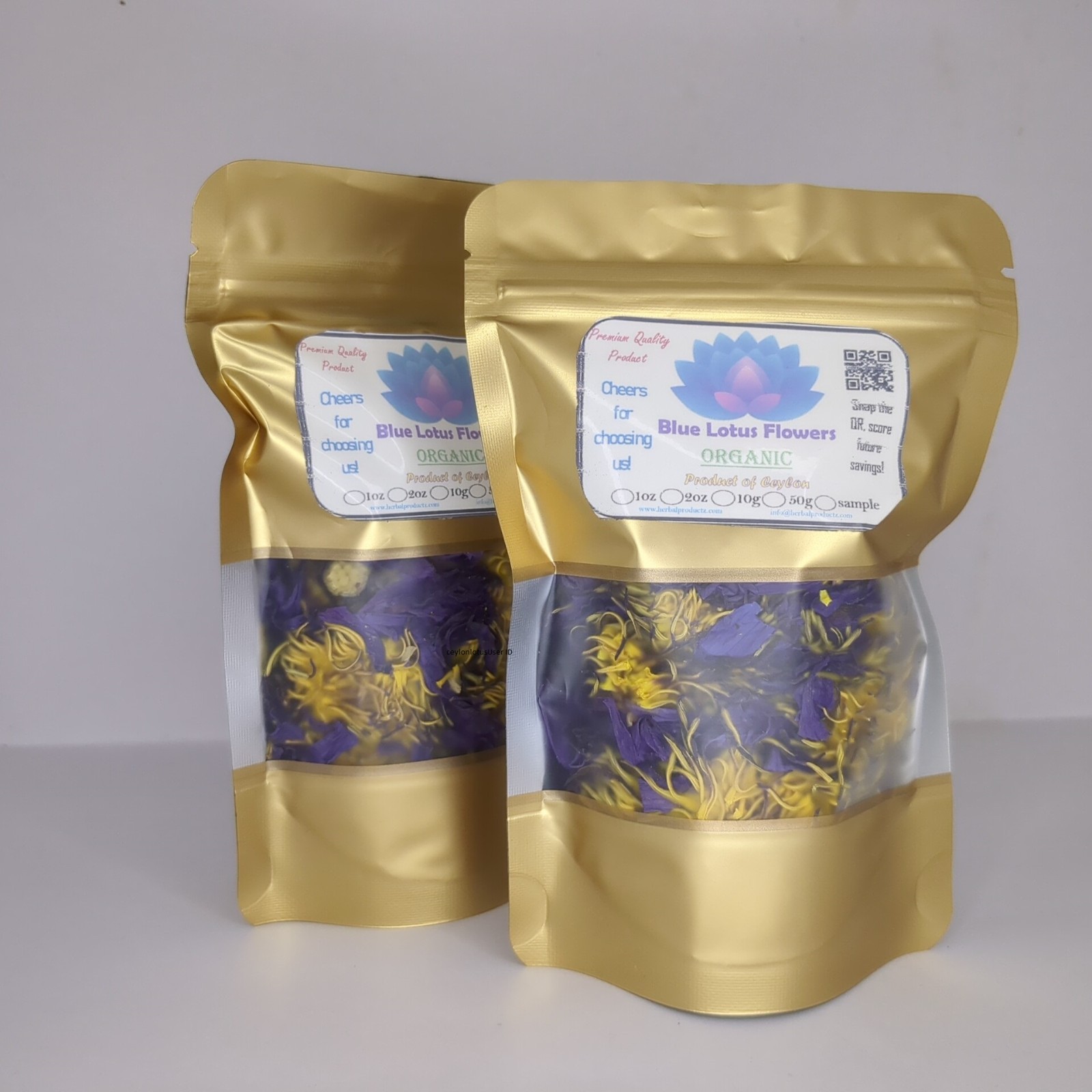 Blue Lotus (Nymphaea Caerulea) 100% Organic Natural Hand Picked Flowers Herb Tea
