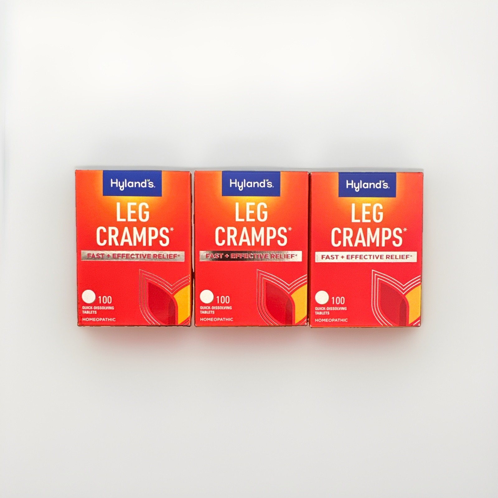Hyland’S Leg Cramps Quick Dissolving Natural Pain Relief 100Ct 2028+ ( LOT OF 3)