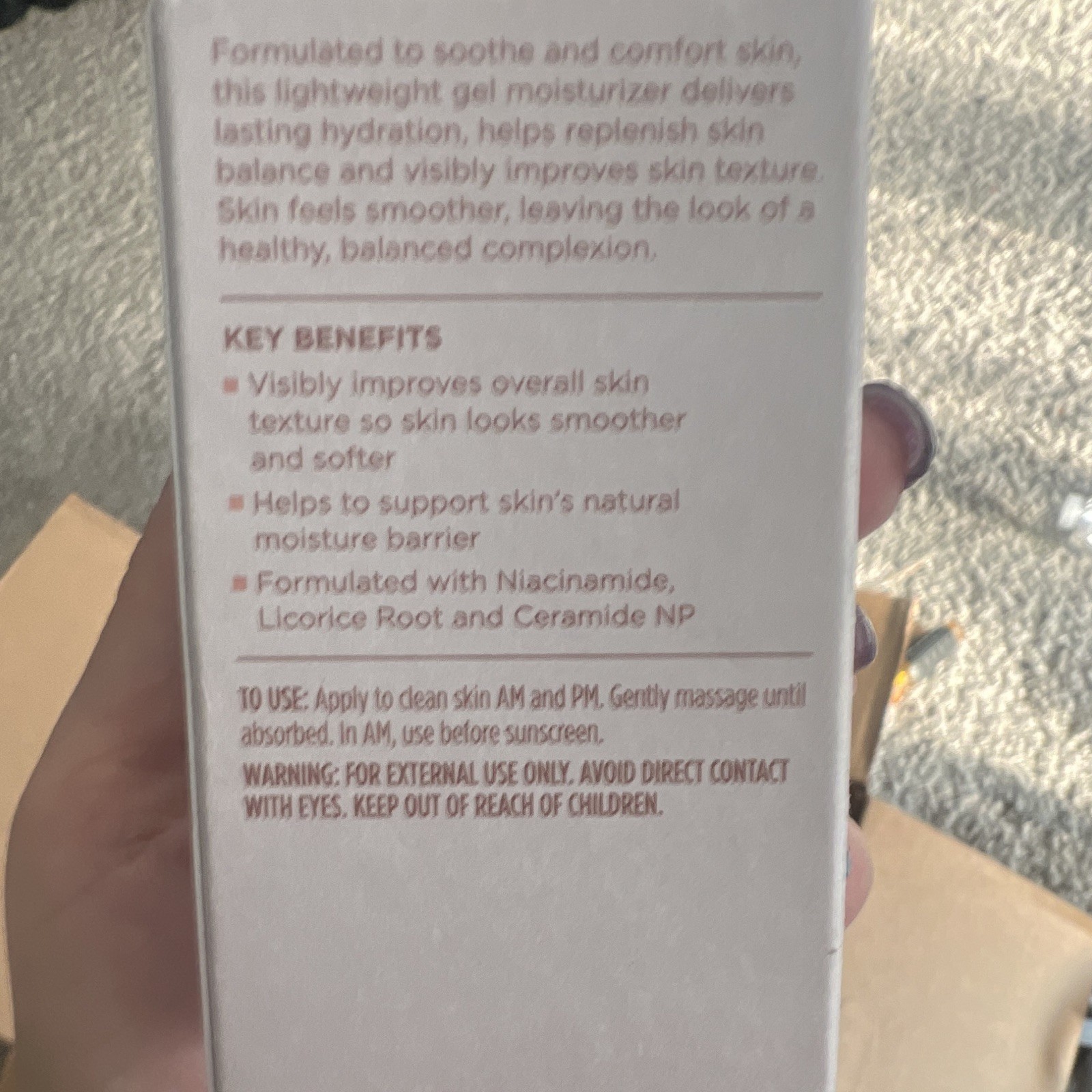 Avon ANEW Bare Hydrating Daily Moisture Gel Cream Niacinamide 1.7 fl oz