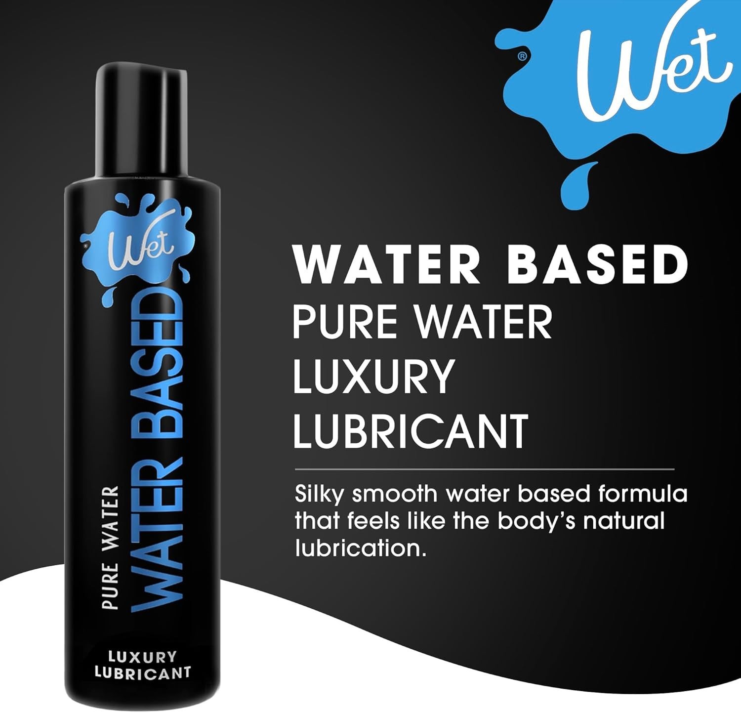 9 fl oz Water-Based Lube – Hypoallergenic, Non-Staining & Paraben-Free