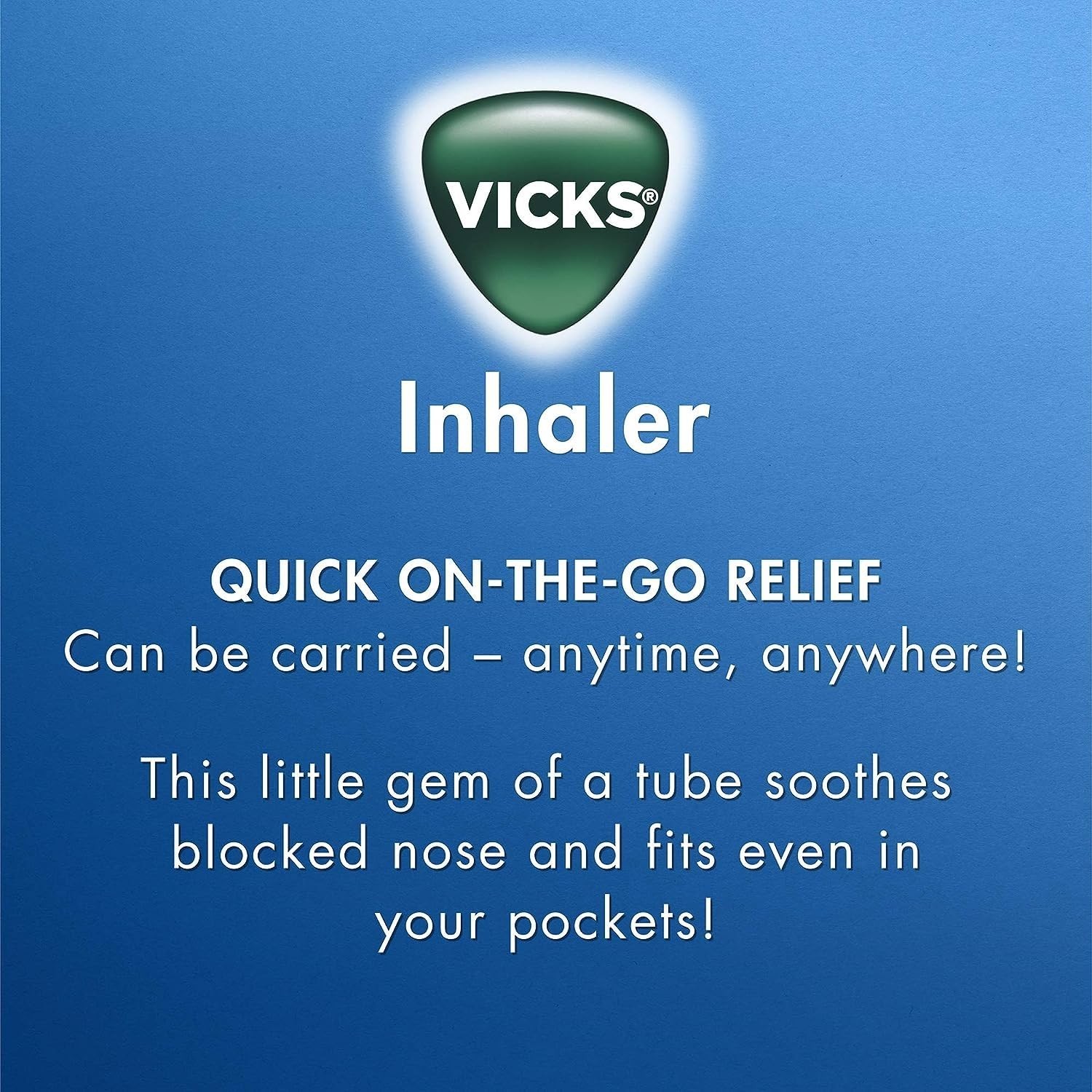 Vicks Inhaler Relief for Cold Sinus Nasal Congestion Allergy – 6 Pcs
