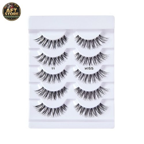 Kiss So Wispy False Eyelashes Multipack – Style #11 – 5 Pairs