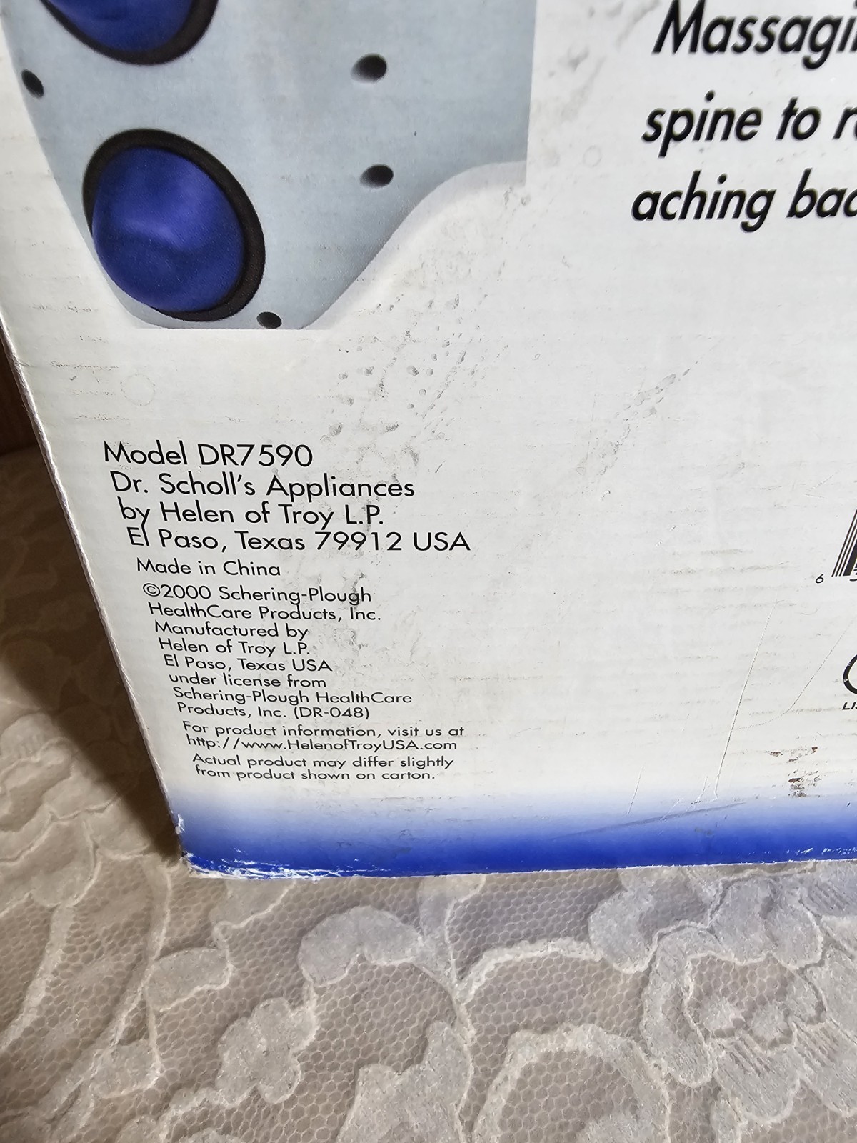 Dr Scholls Pulsating Percussion Massager Variable Speed DR7590 Massage Relief