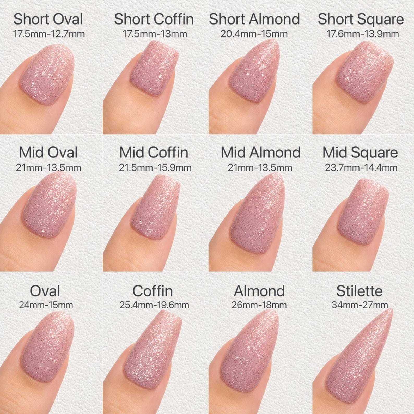 Handmade Gradient Gold Glitter White Floral Wire Medium Almond Press on Nails