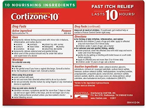 Maximum Strength Hydrocortisone Anti-Itch Cream with Moisturizers, 3-Pack, 2oz T