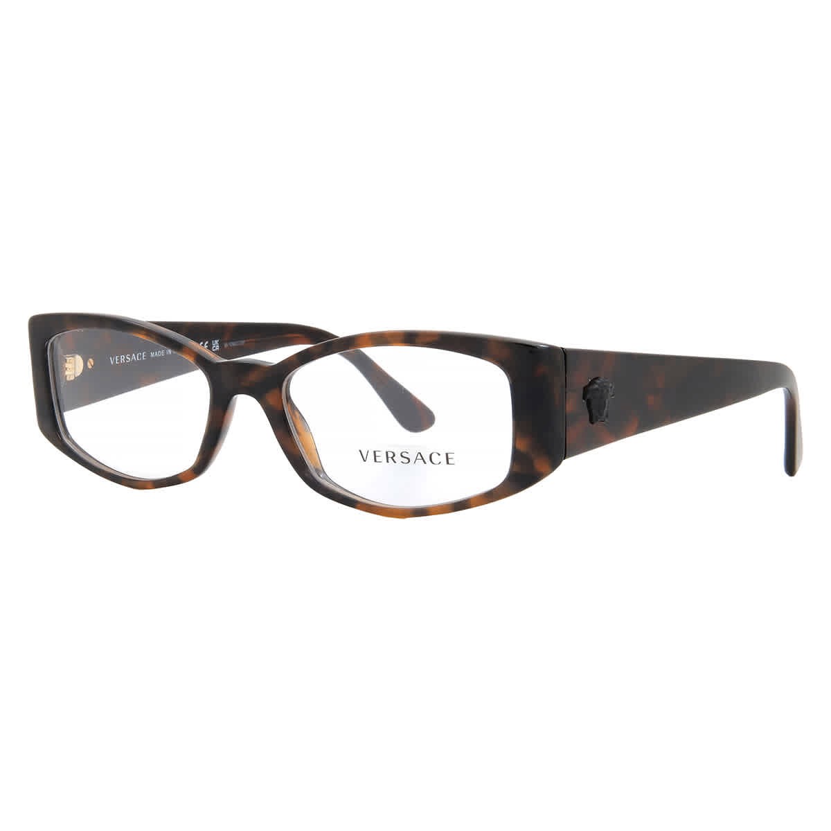 Versace Demo Irregular Ladies Eyeglasses VE3343 5429 52 VE3343 5429 52