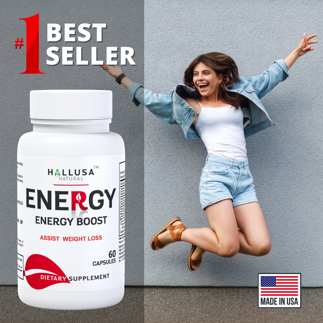 Energy – Memory and Focus Supplements – Energy Boost – Folic Acid – 60 Caps