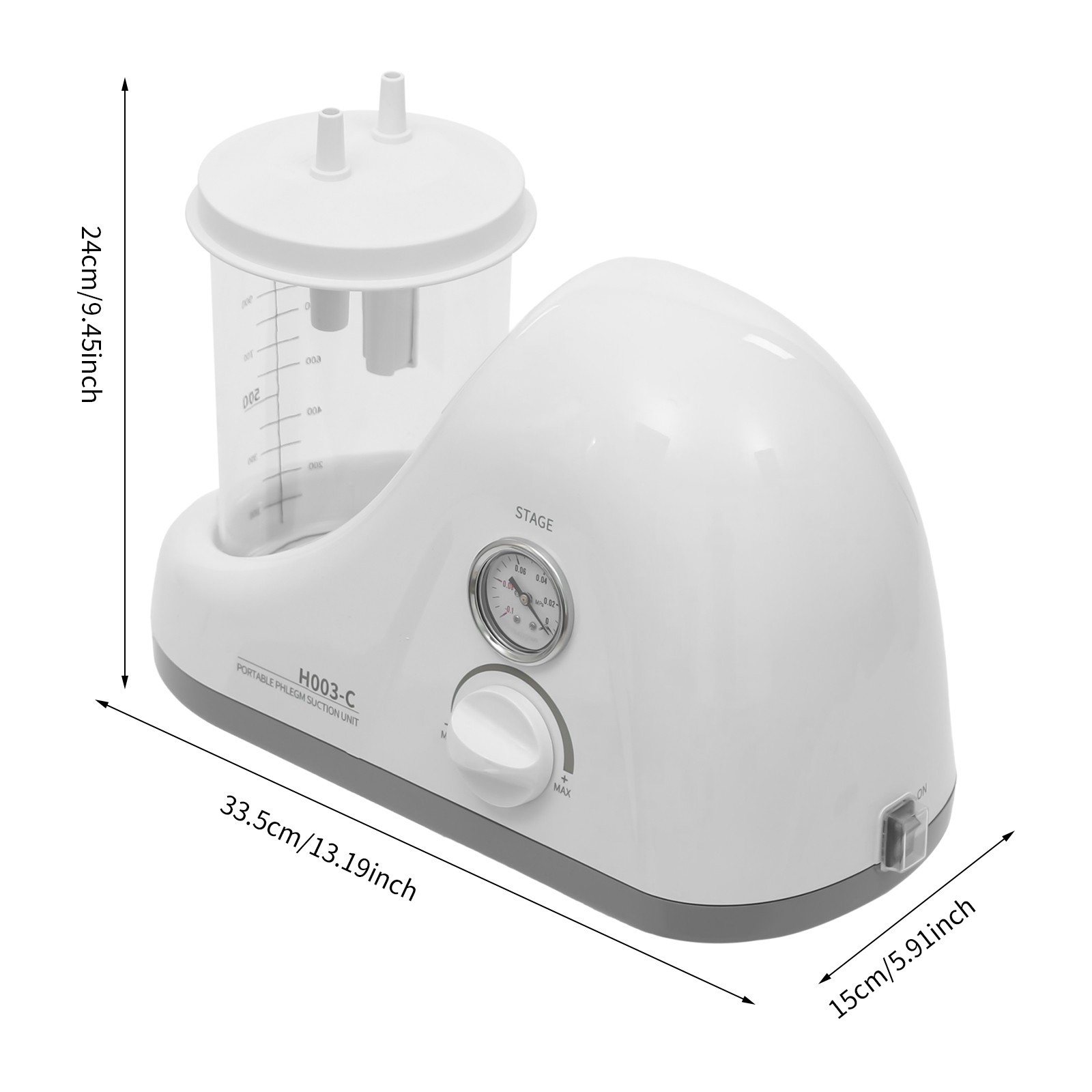 Portable Phlegm Suction Machine, Portable Phlegm Suction Unit AC 110V 250W