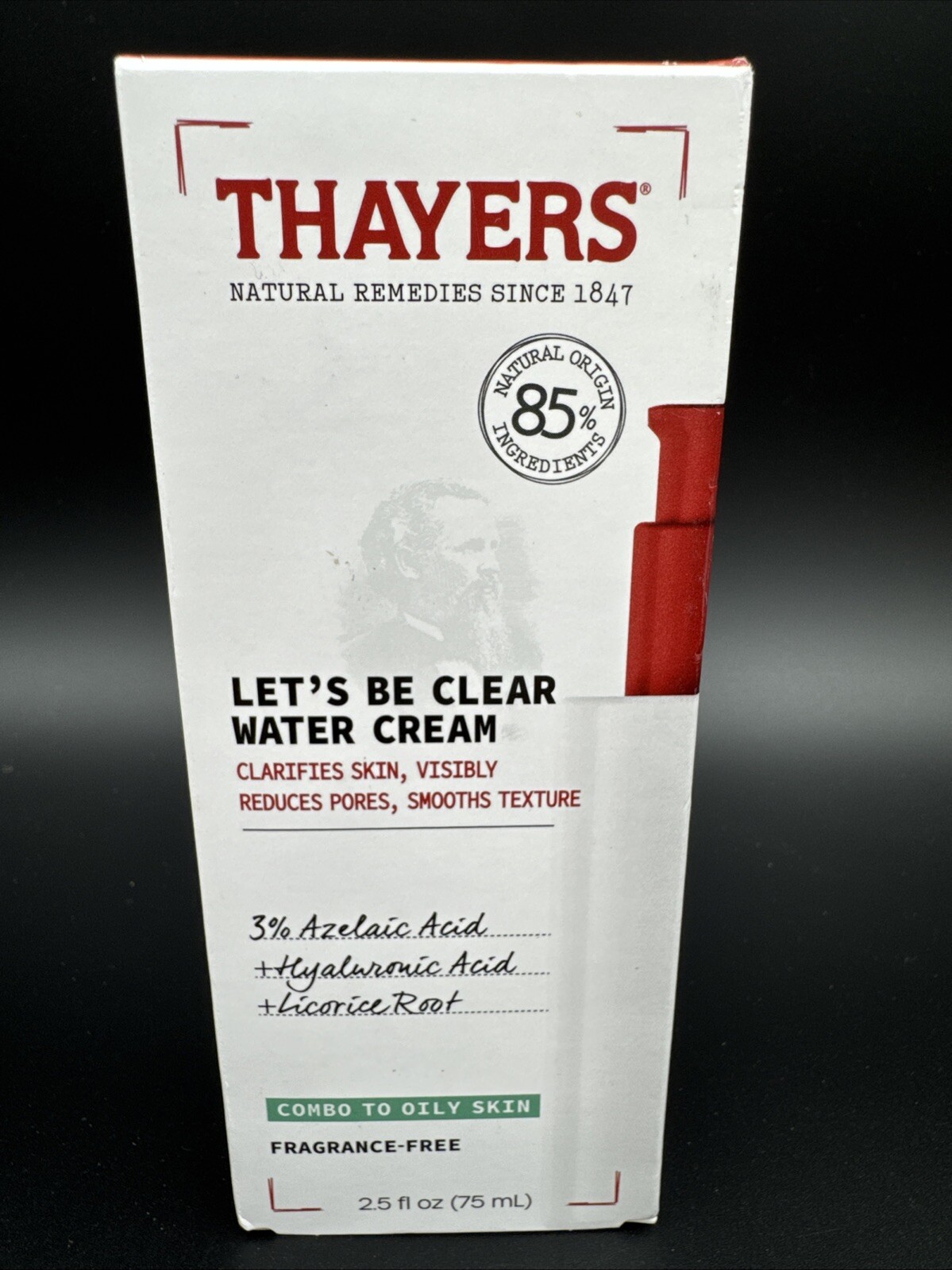 THAYERS Let’s Be Clear Water Cream Fragrance Paraben & Oil Free Vegan Formula