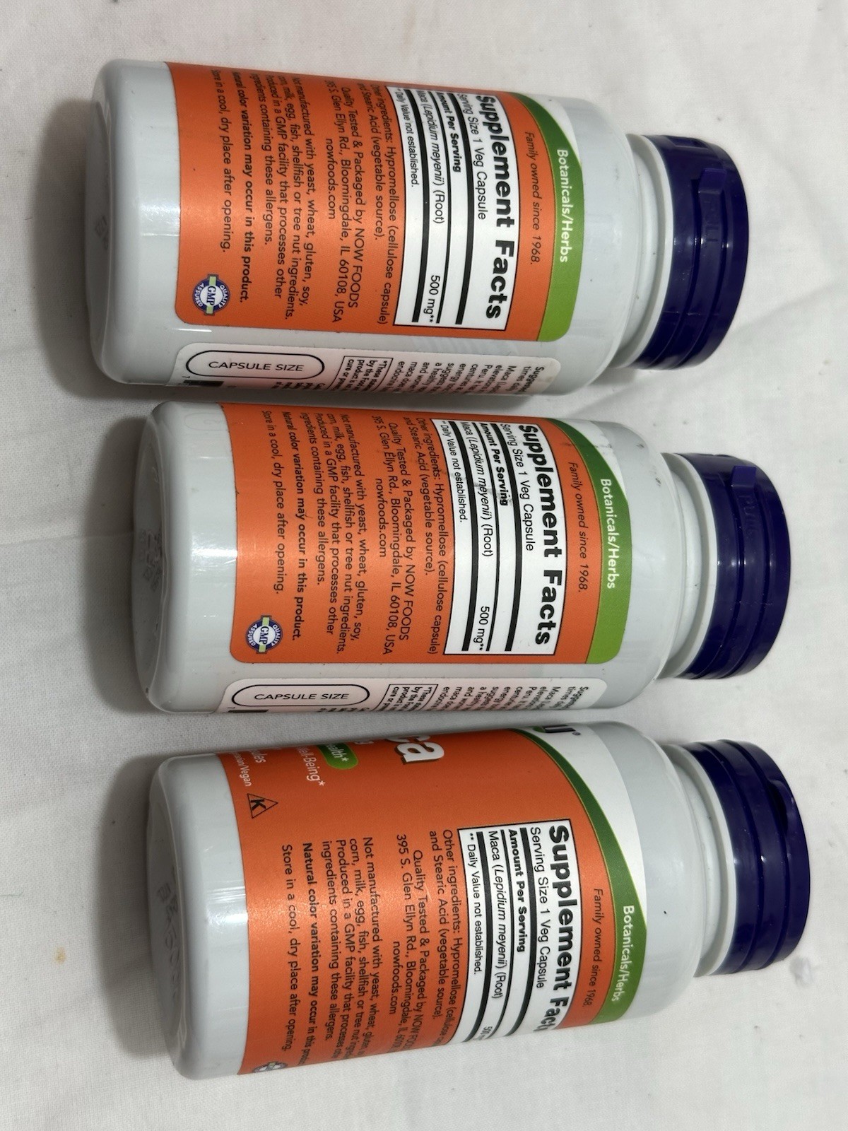 3x – NOW 500mg Reproductive Health Supplement Tablet – 100 Capsules -3pk – 08/27