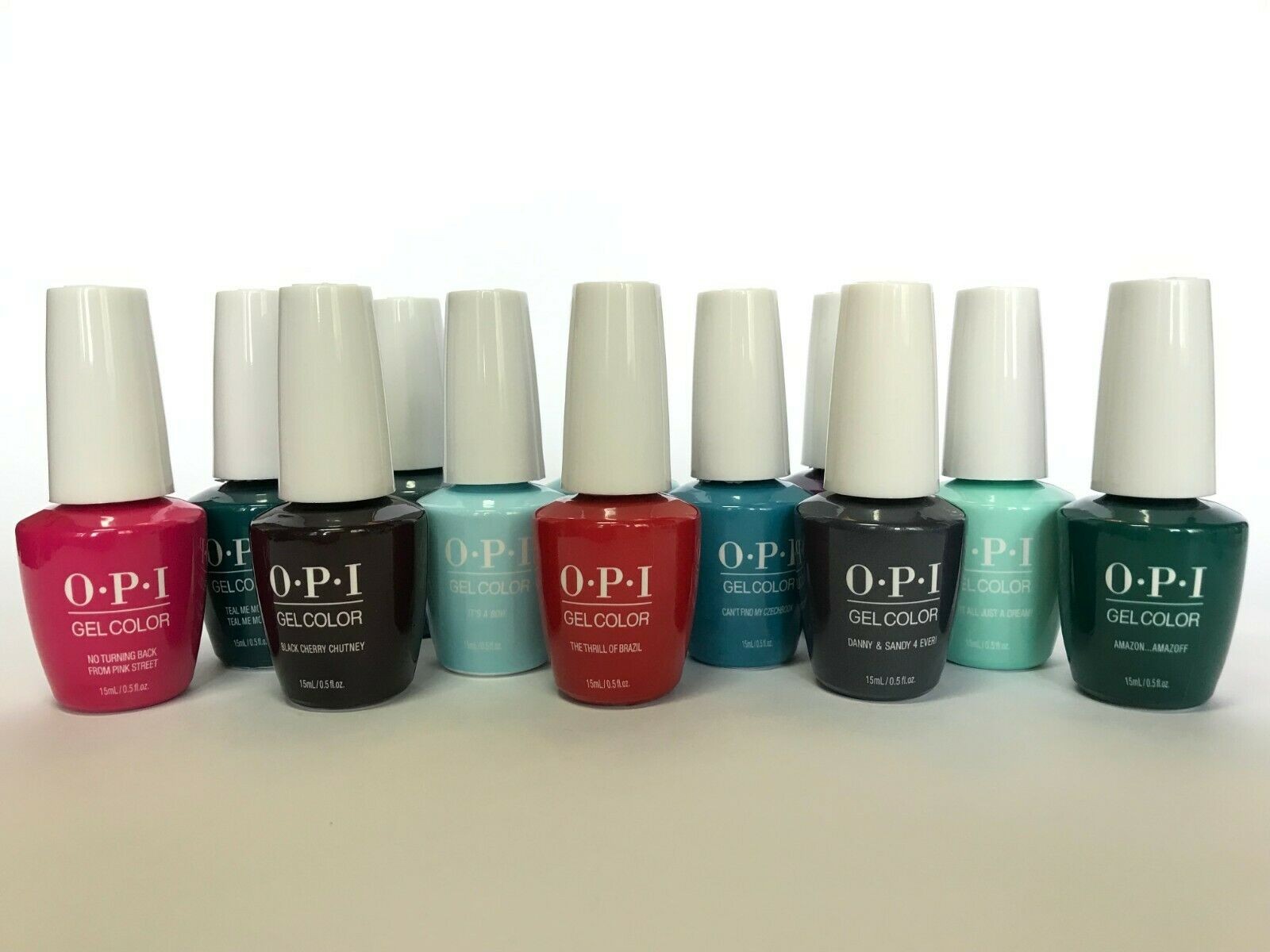 OPI GelColor 15ml/0.5 fl oz Gel Nail Polish Soak-Off Base Top Coat Choose Color