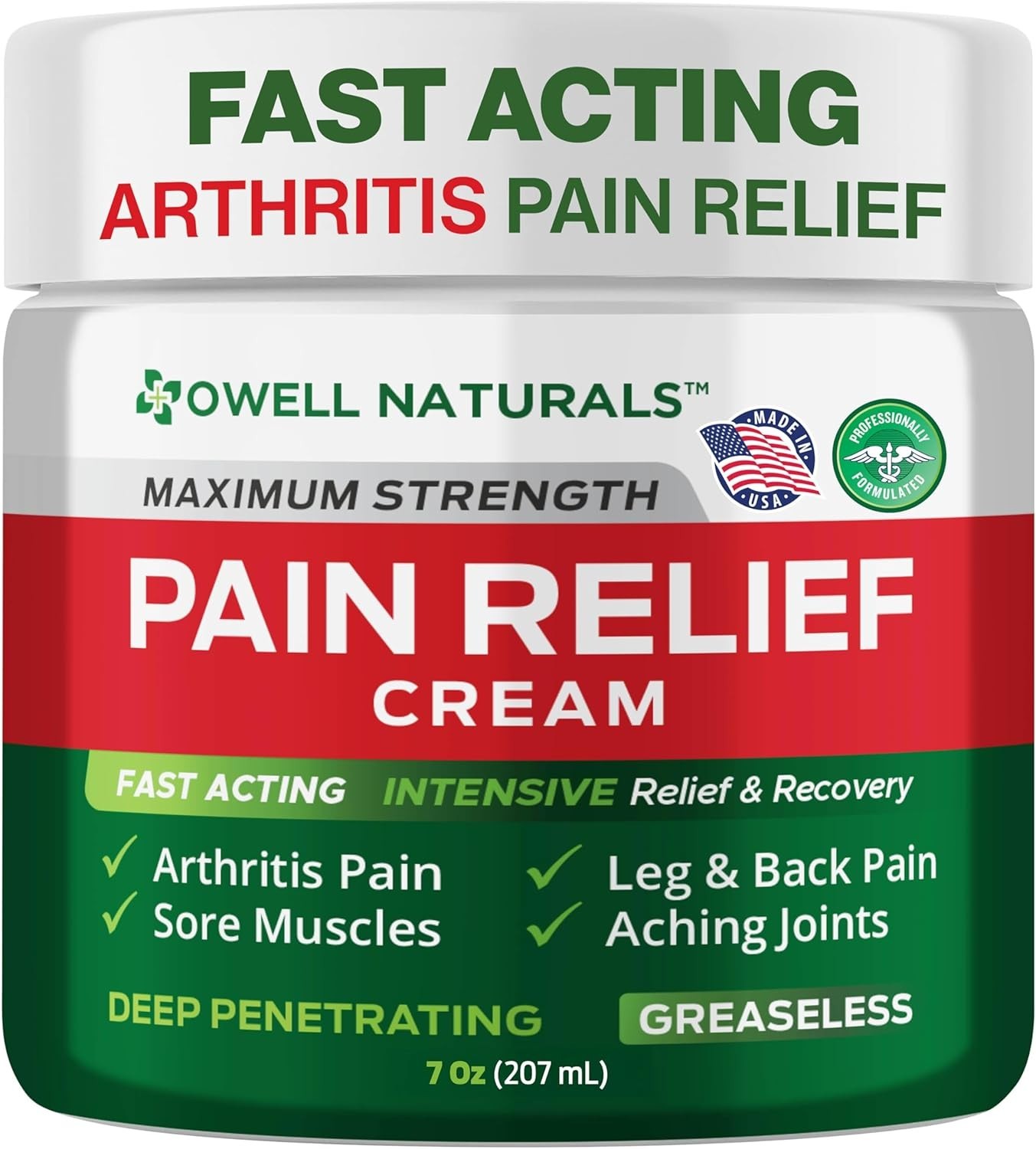 7oz Deep Penetrating Joint & Muscle Relief Cream – Plant-Based Comfort Solution