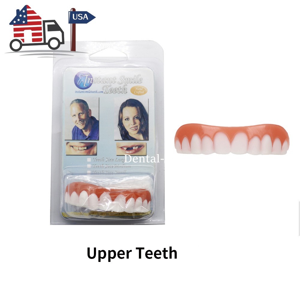 Instant Smile Dental Veneers Comfort Flexible Upper Lower Teeth Kit USA