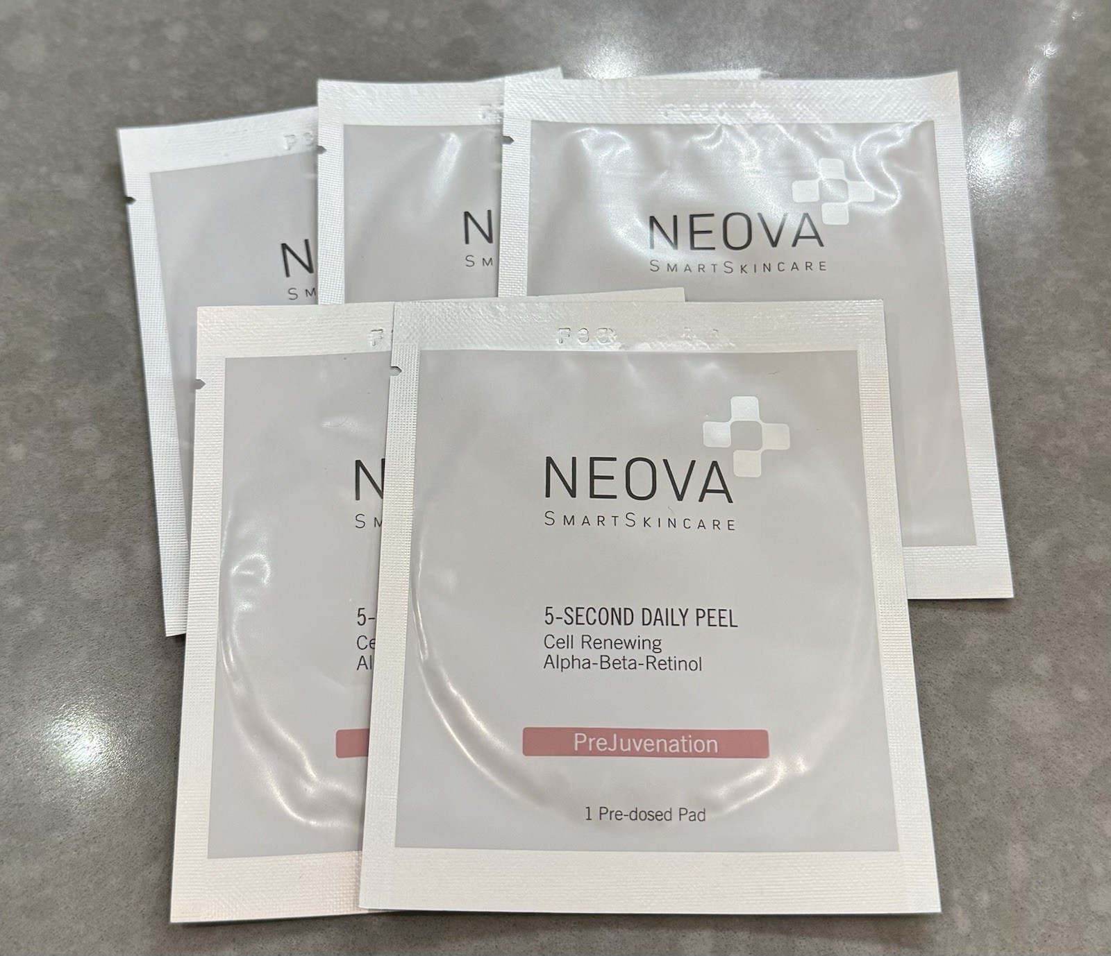 Neova PreJuvenation 5-Second Daily Peel Sample *1 Pre-Dosed Pads * [ 5 Pack]