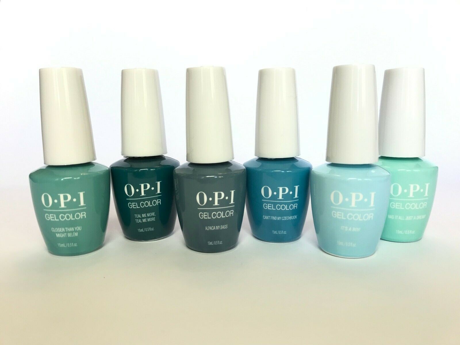 OPI GelColor 15ml/0.5 fl oz Gel Nail Polish Soak-Off Base Top Coat Choose Color