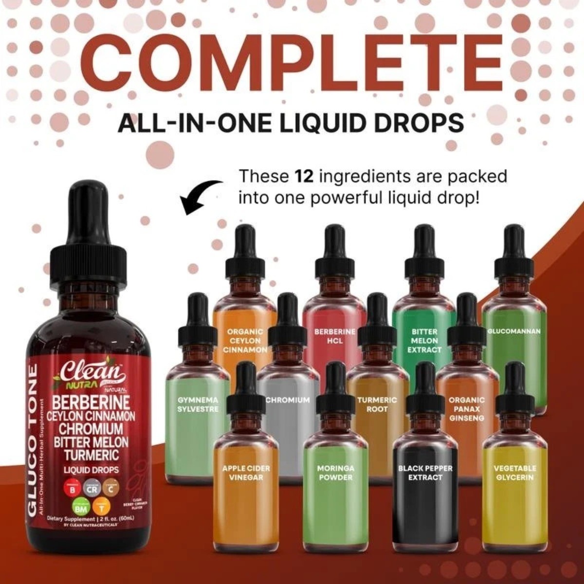Clean Nutra Liquid Drops – Berberine & Ceylon Cinnamon for Metabolism Support