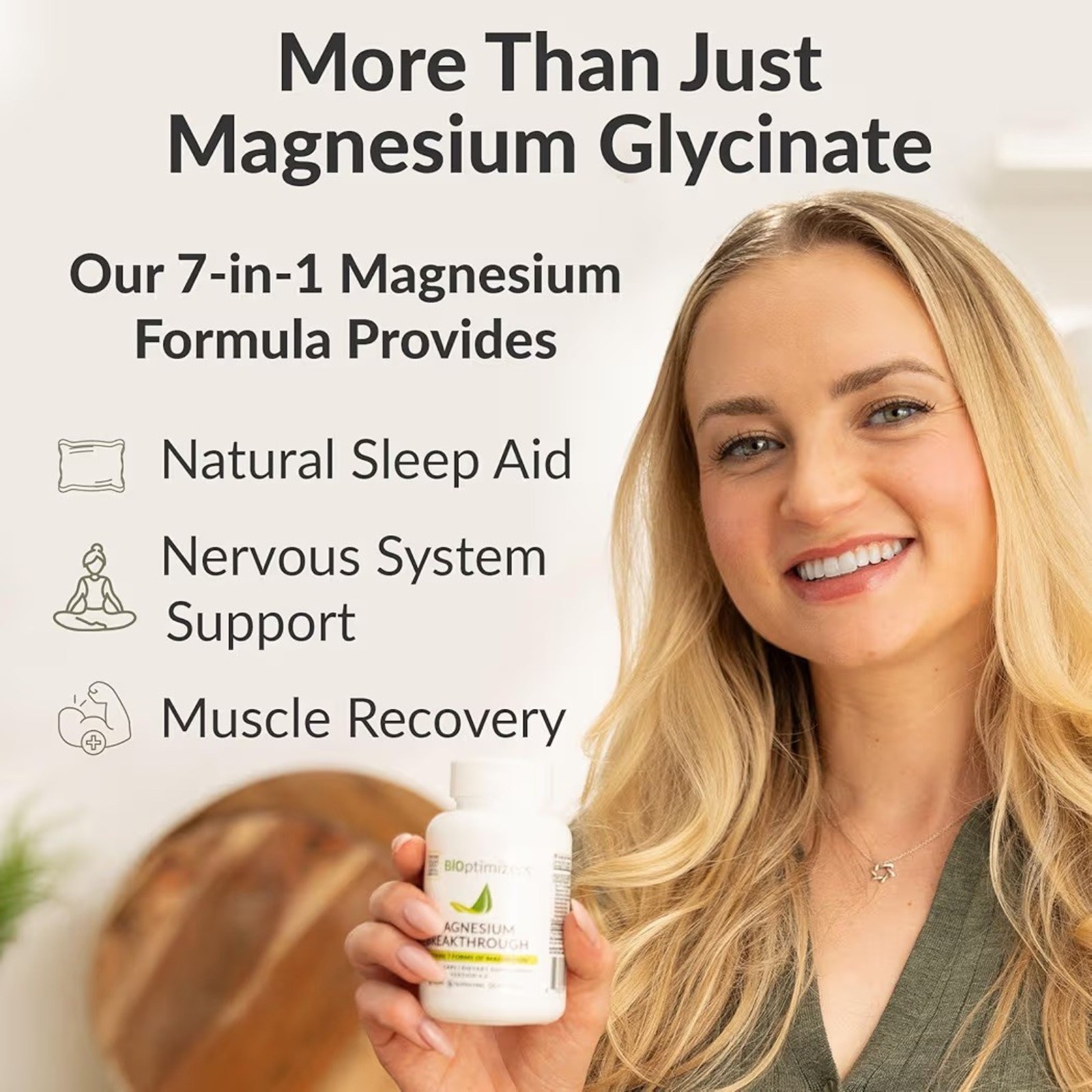 Bioptimizers Magnesium Breakthrough all 7 essential forms, 60 -capsules