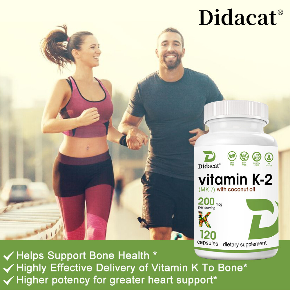 Vitamin K2 (MK-7) 200mcg,Bone, Joint, & Immune Support,Cardiovascular Health