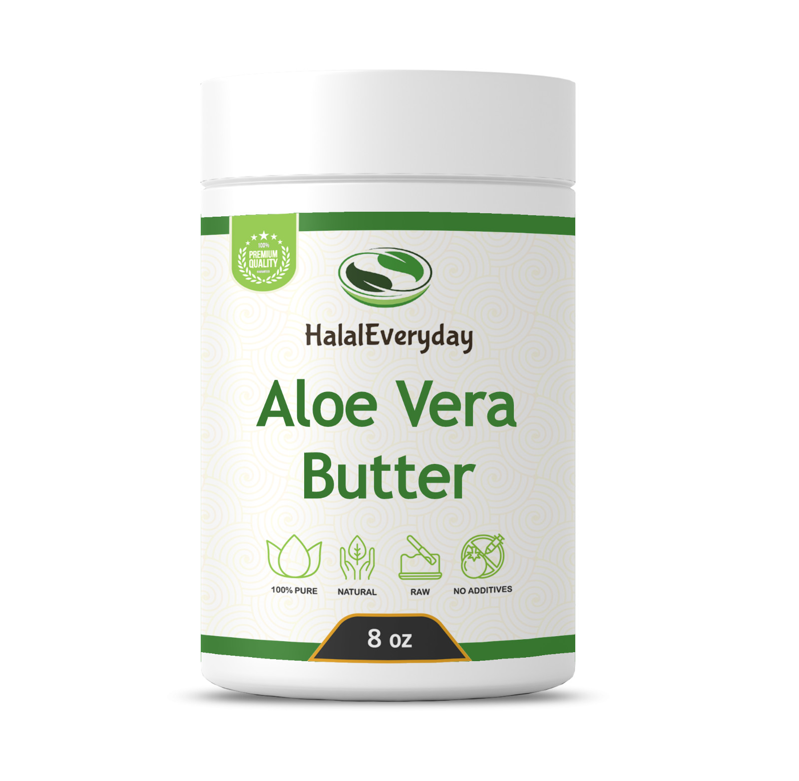 Aloe Vera Butter 8 oz Jar – 100% Pure Natural Organic Raw Skin Face Body Hair