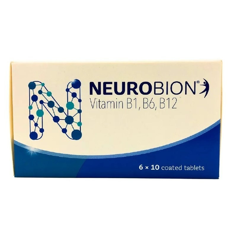 Neurobion Vitamin B1 B6 B12 60 Coated Tablets Nerve Health Supplement +FREE SHIP