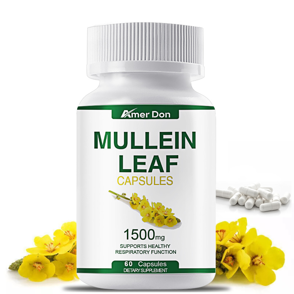 Mullein Leaf Capsules – Lung Cleanse & Cough Relief, Respiratory Health, Detox