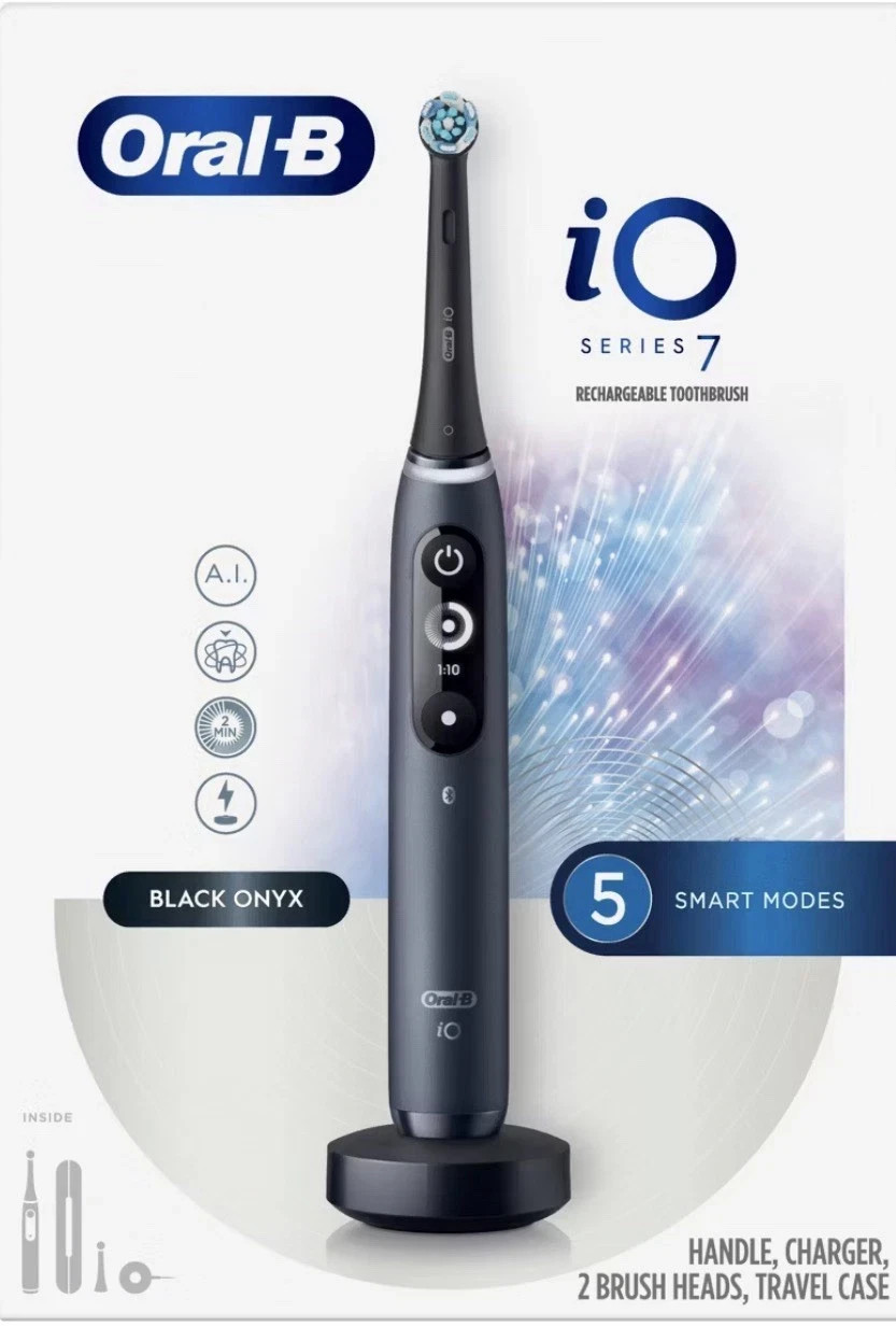 Oral-B iO Series 7L Deep Clean + Protect Rechargeable Toothbrush Black