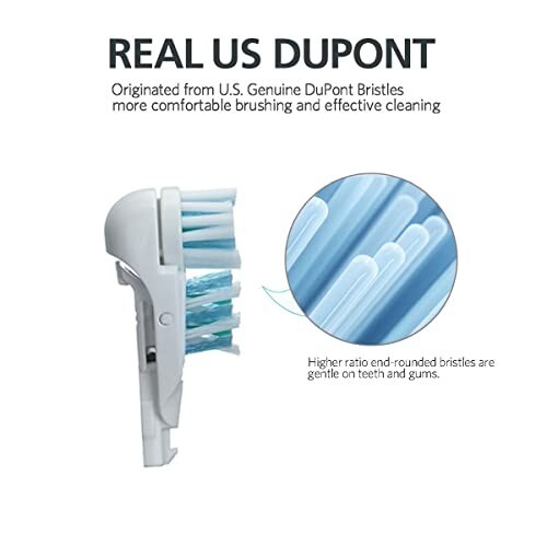 Sensitive Replacement Toothbrush Heads Compatible with Oral-B Cross Action Power