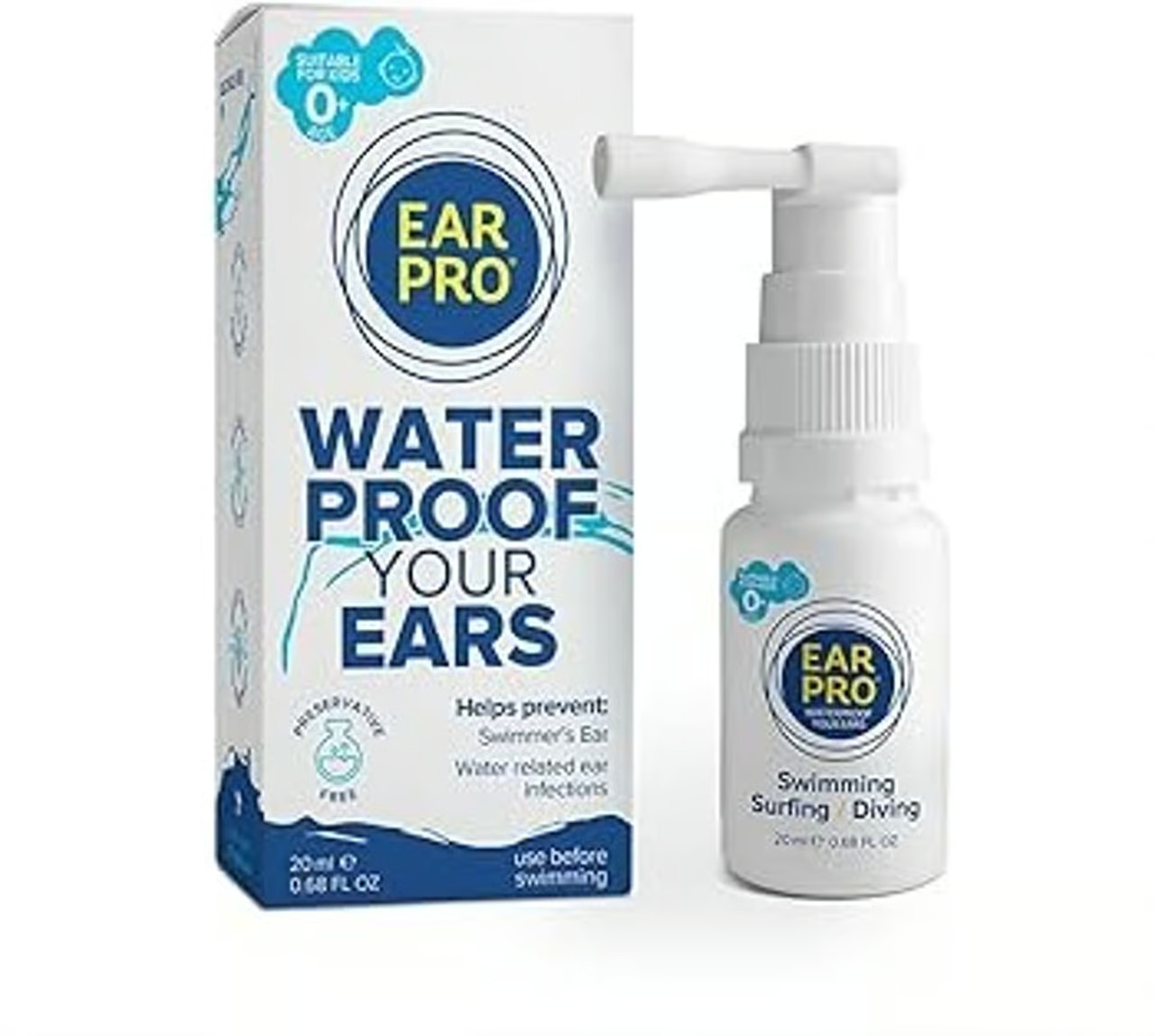 EAR PRO WATER PROOF YOUR EARS for WATER RELATED EAR INFECTIONS EXP 4/2027