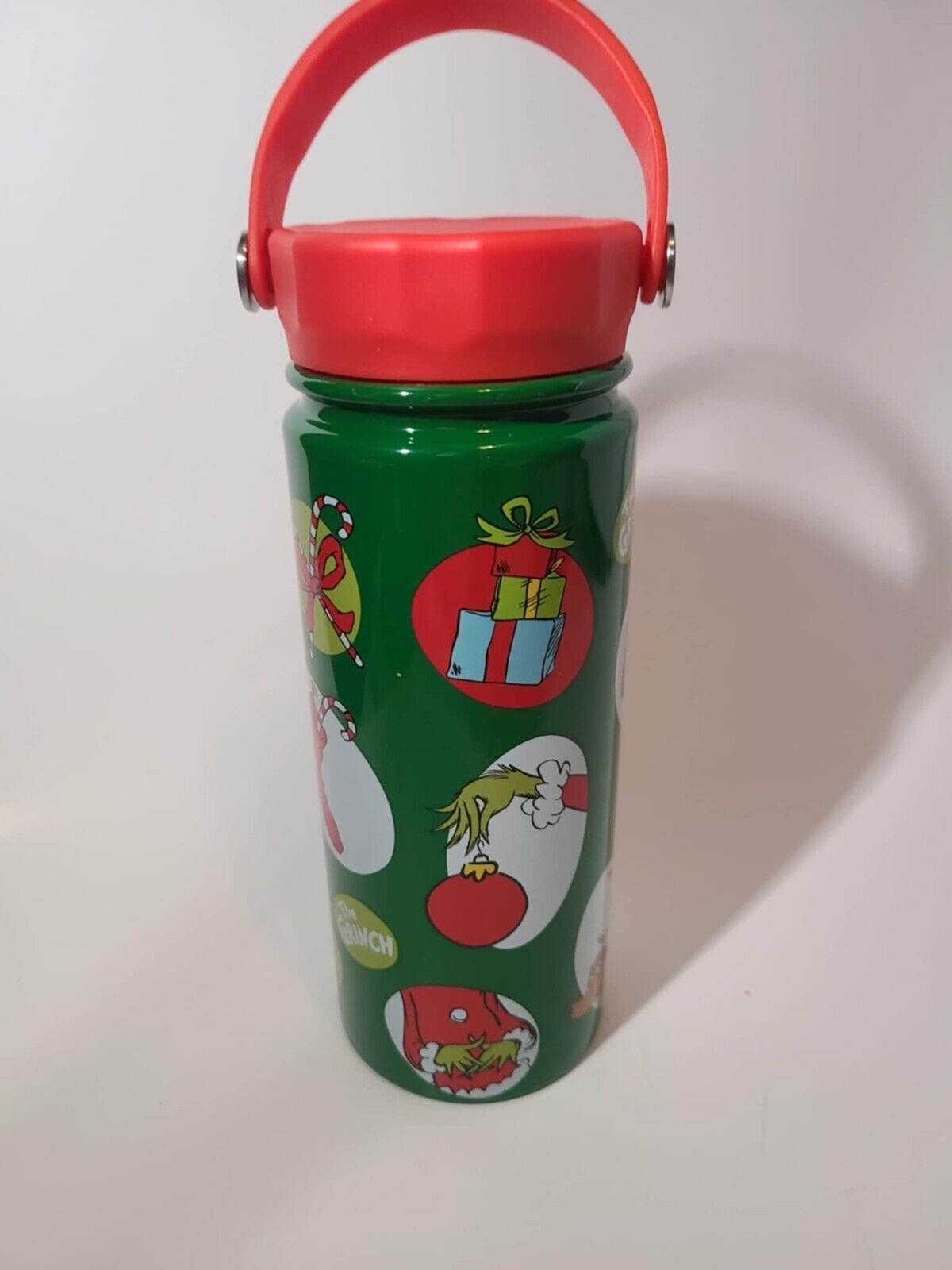 The Grinch Water Bottle Reusable 4 Hours Hot & Cold New Christmas Tiktok Viral