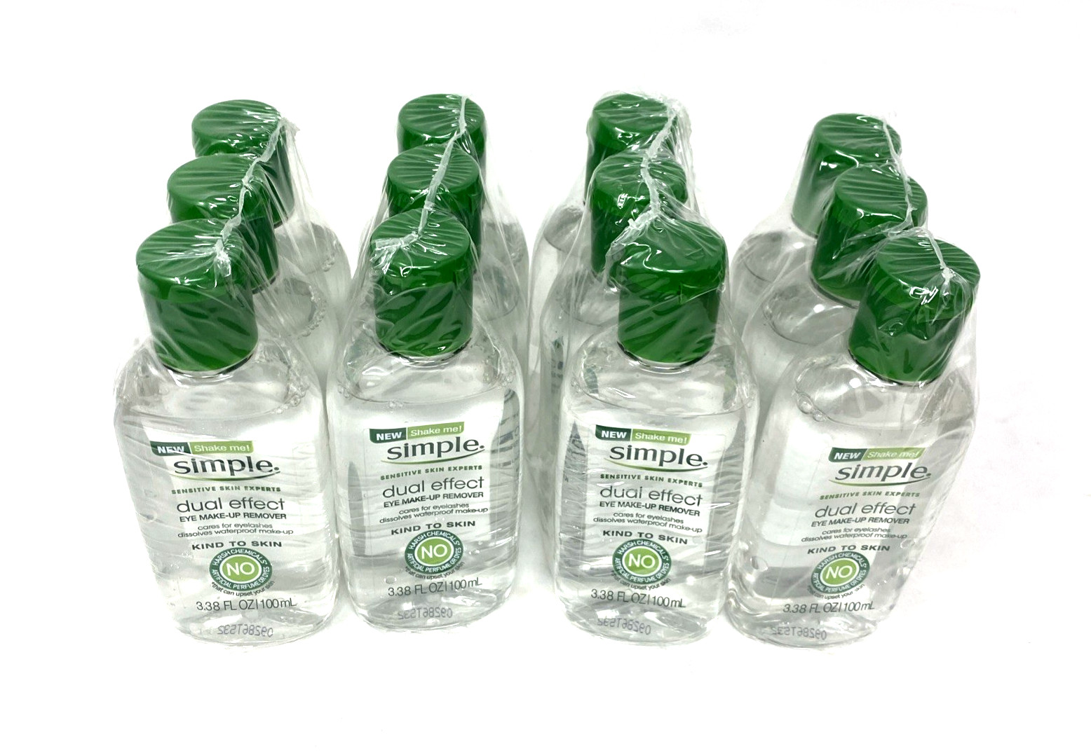 Simple Kind To Skin Dual Effect Eye Make-Up Remover 12 Bottles 3.38 Oz Each