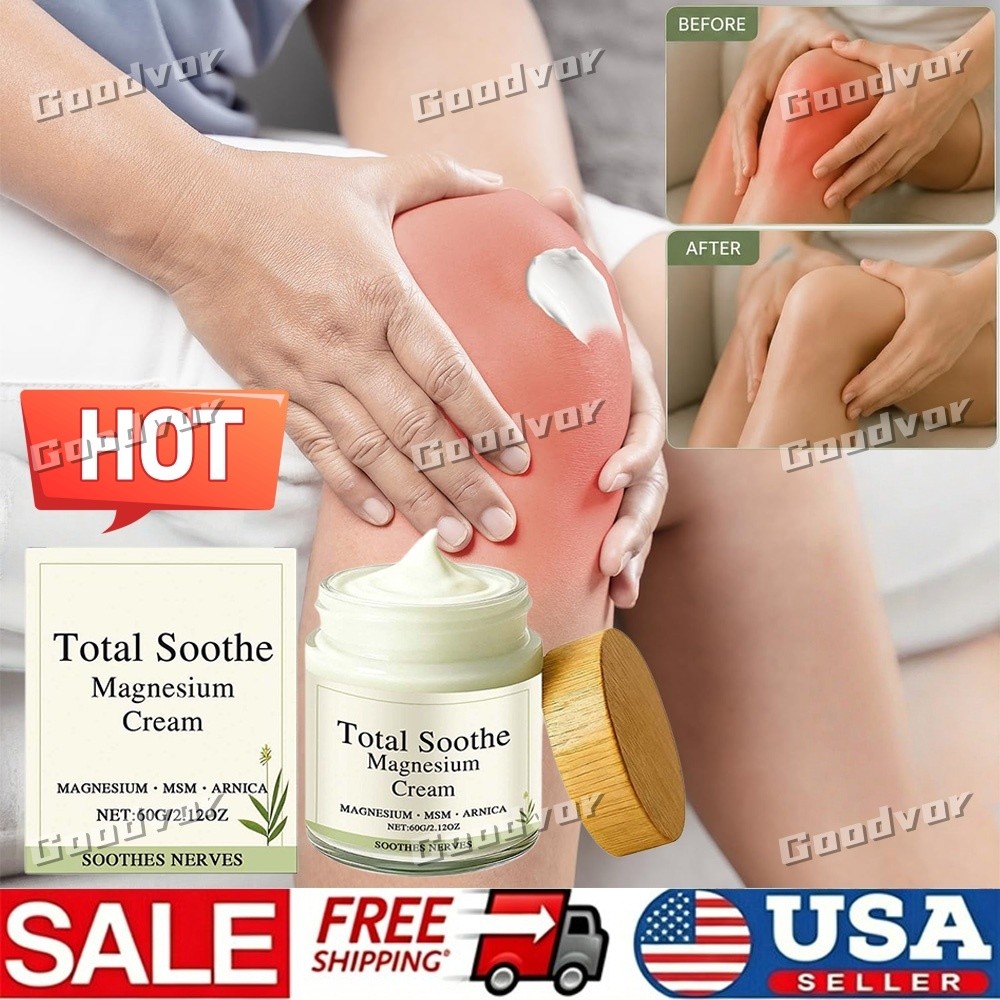 Total Soothe Magnesium Cream – Joint Relief Cream – 60g Daily Body Relief Cream