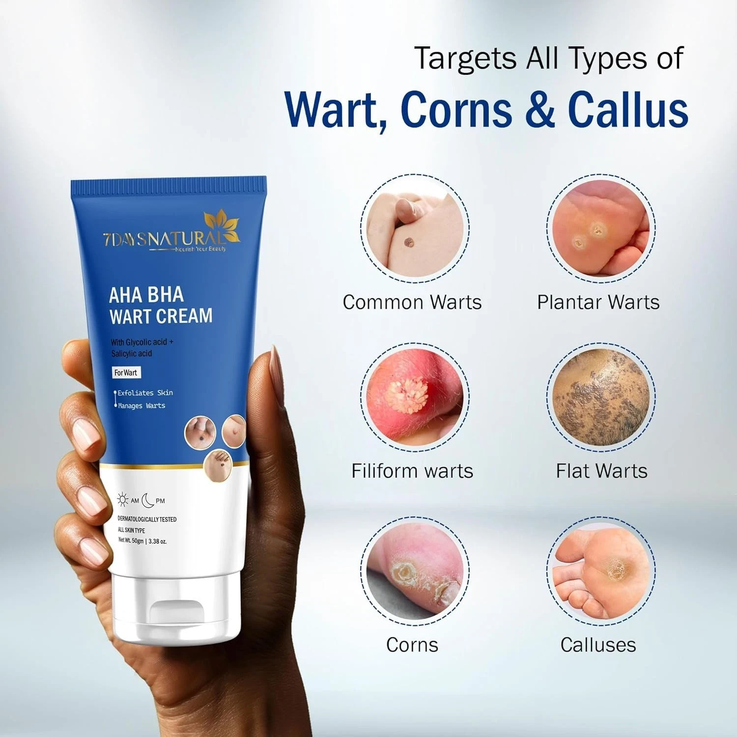 7 Days Genital Wart Removal Treatment Cream Suitable for All Types of Skin 50gm