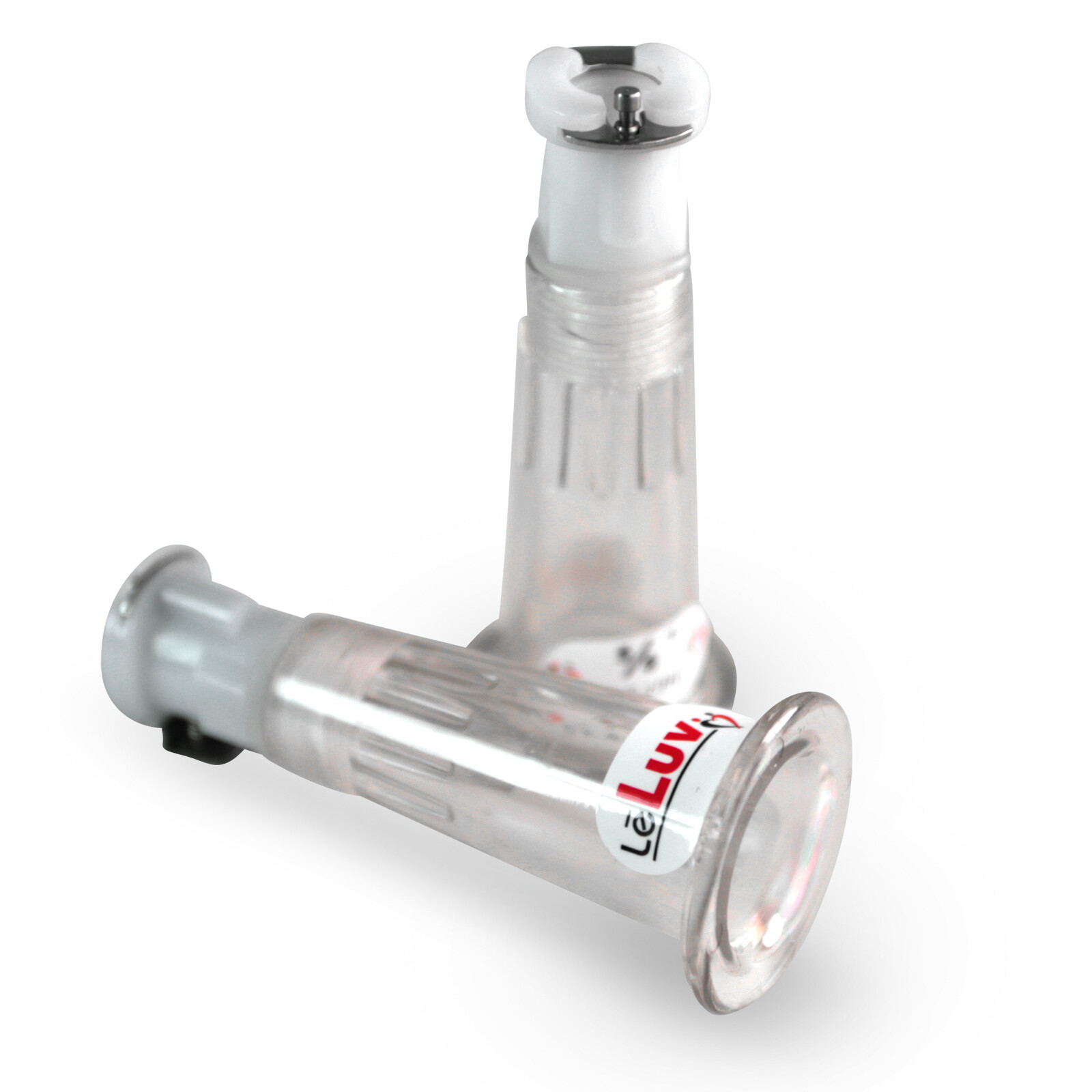 LeLuv Vacuum Cylinder Pair – Durable Seamless Polycarbonate – Fittings Included