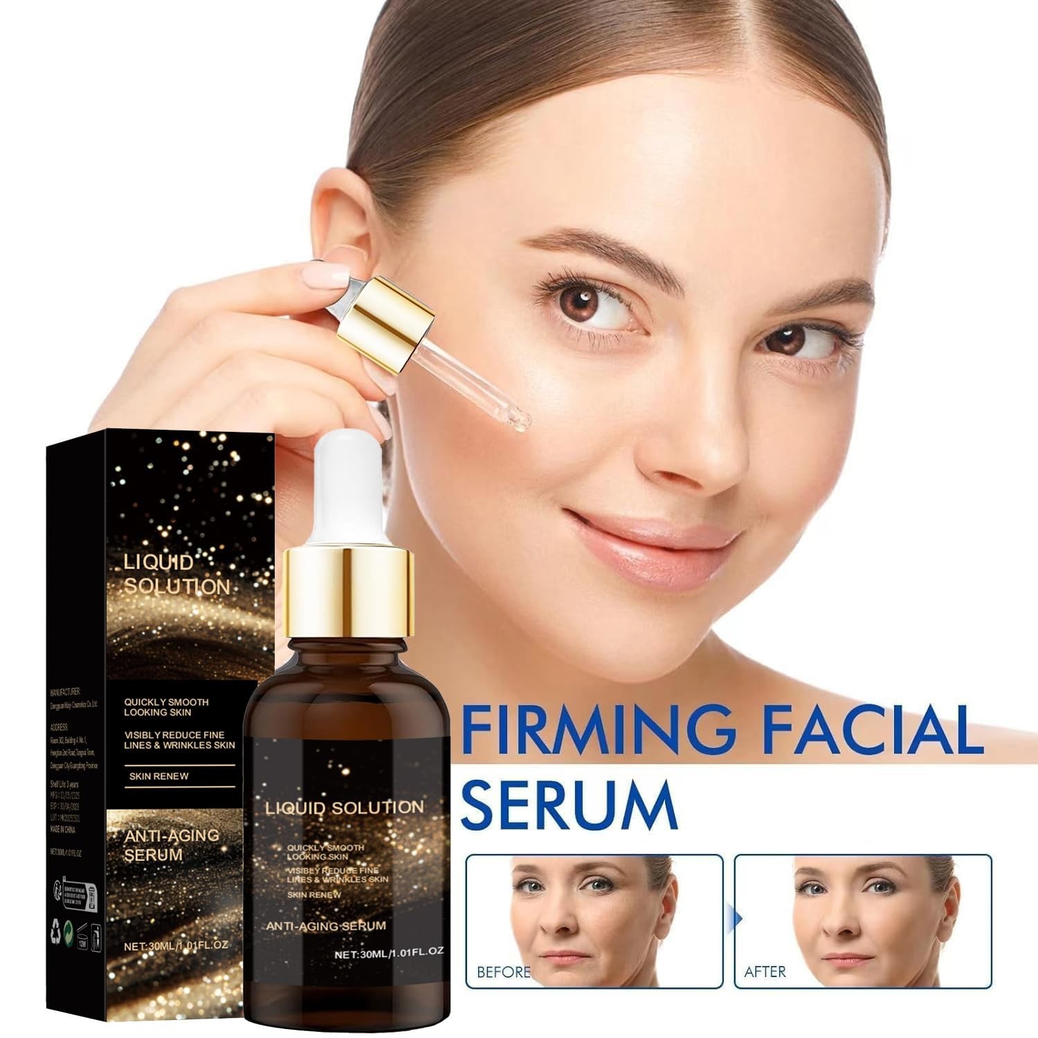 Olavita Face Serum, Liquid Solution anti Aging Serum, Anti Aging Face Tightening